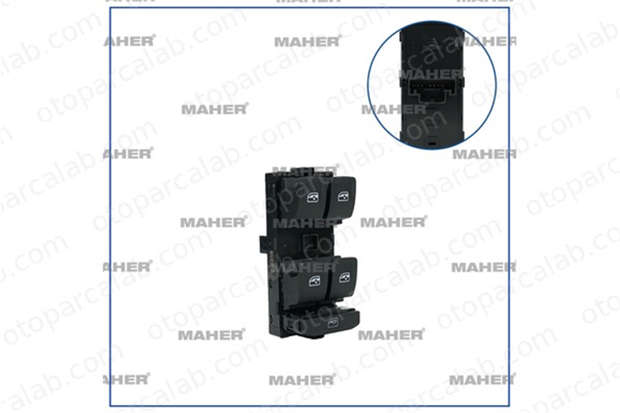 MAHER 33724 Cam Açma Düğmesi Ön Sağ SEAT LEON ST LEON 5G0959857F