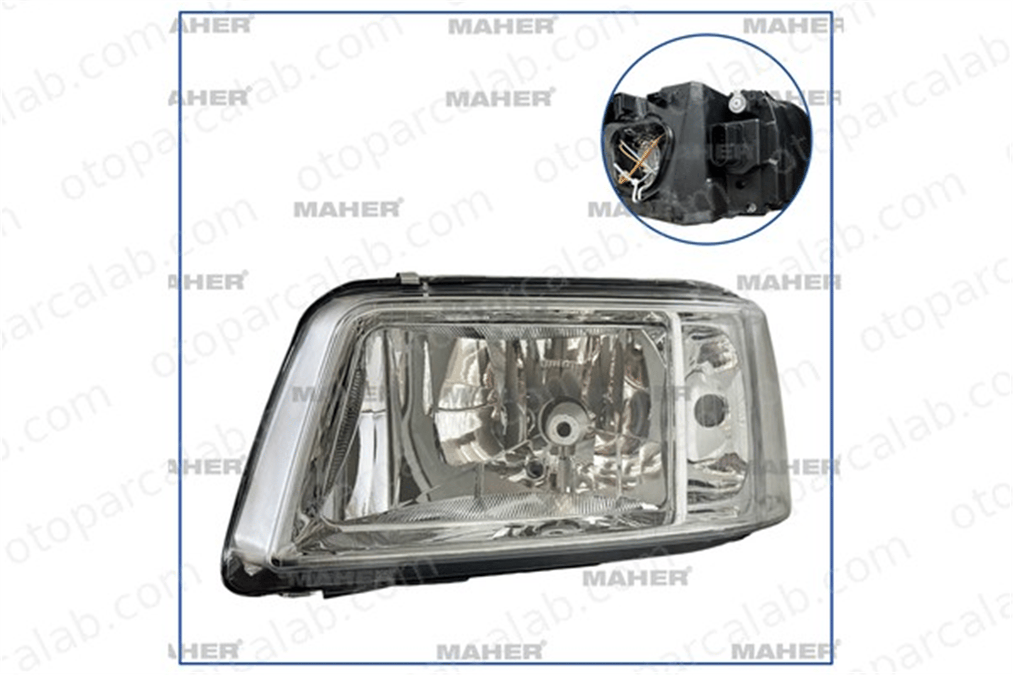 MAHER 34959 Far Sol VW MULTIVAN T5 TRANSPORTER T5 Minibüs/Otobüs 7H1941017N
