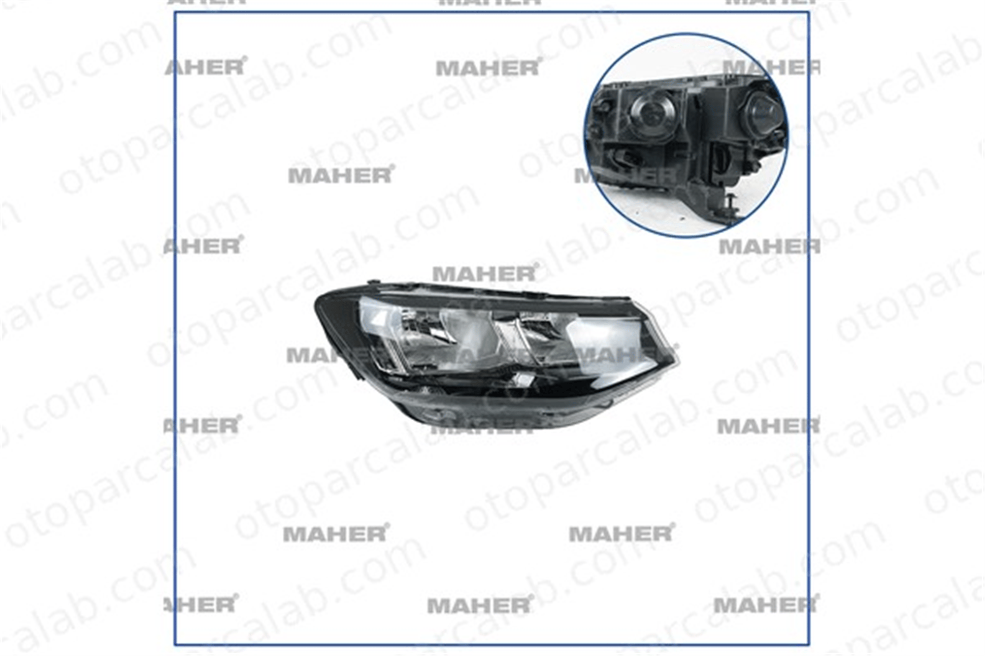 MAHER 35219 Far Sağ VW CADDY V Kasa/büyük limuzin 2K8941006C 2K8941006