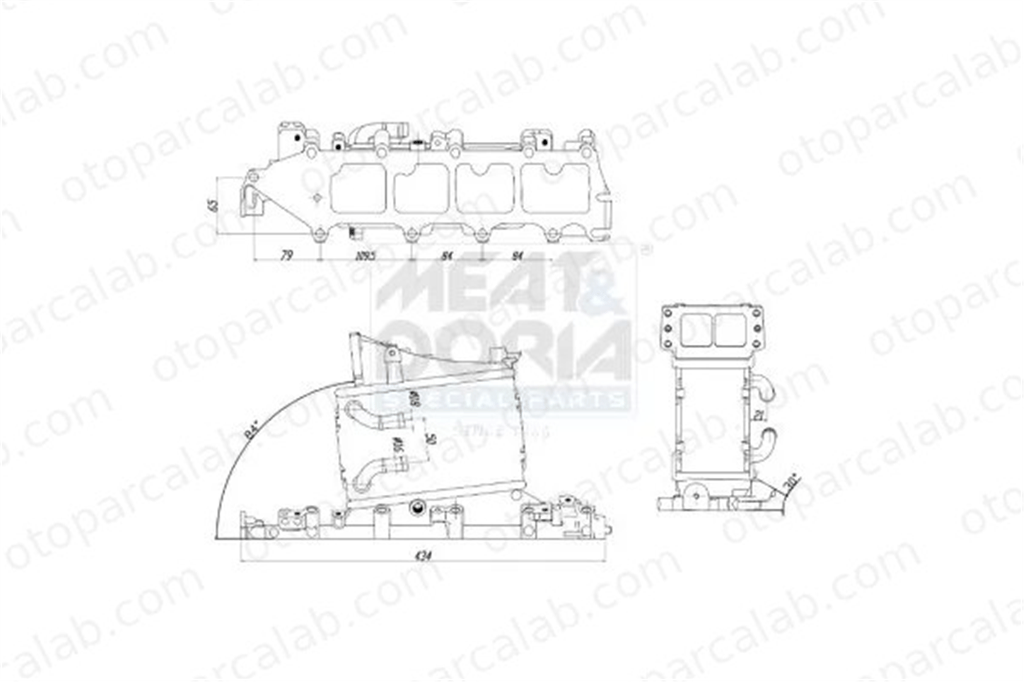 MAHER 37070 Turbo Radyatörü SEAT LEON ST SKODA OCTAVIA III 4L129766Q 4L129711M