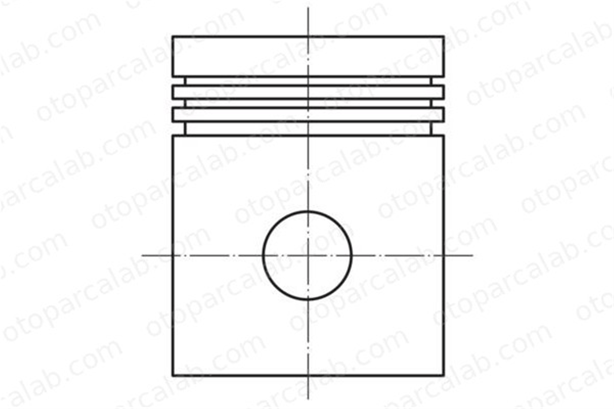 MAHLE 002 05 02 Piston (85.00MM-STD) MERCEDES-BENZ /8 123 Sedan 1150301118 1150301918