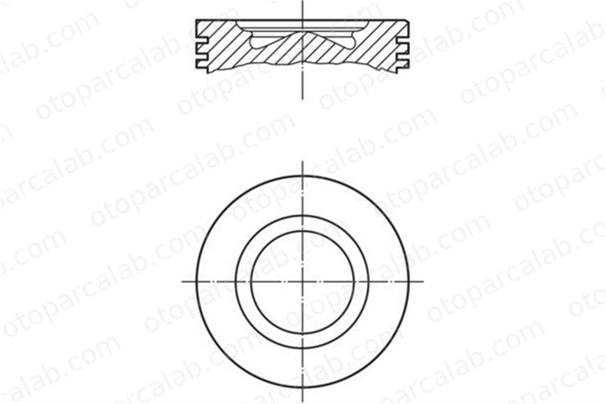 MAHLE 007 PI 00106 002 Piston (95.80MM-0.40) IVECO DAILY IV Platform şasi DAILY IV Panelvan/Van 2996843 0000002996843