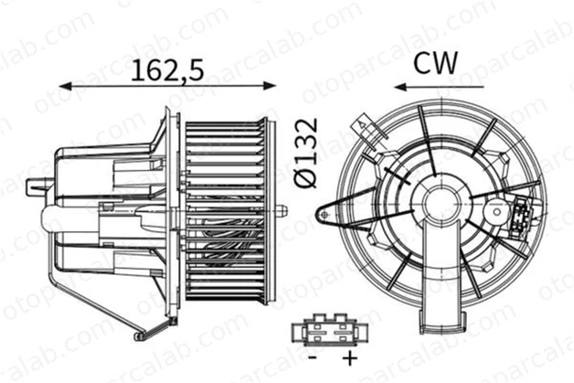 MAHLE AB 123 000S Kalorifer Motoru CITROËN DS3 C3 II 6441CS