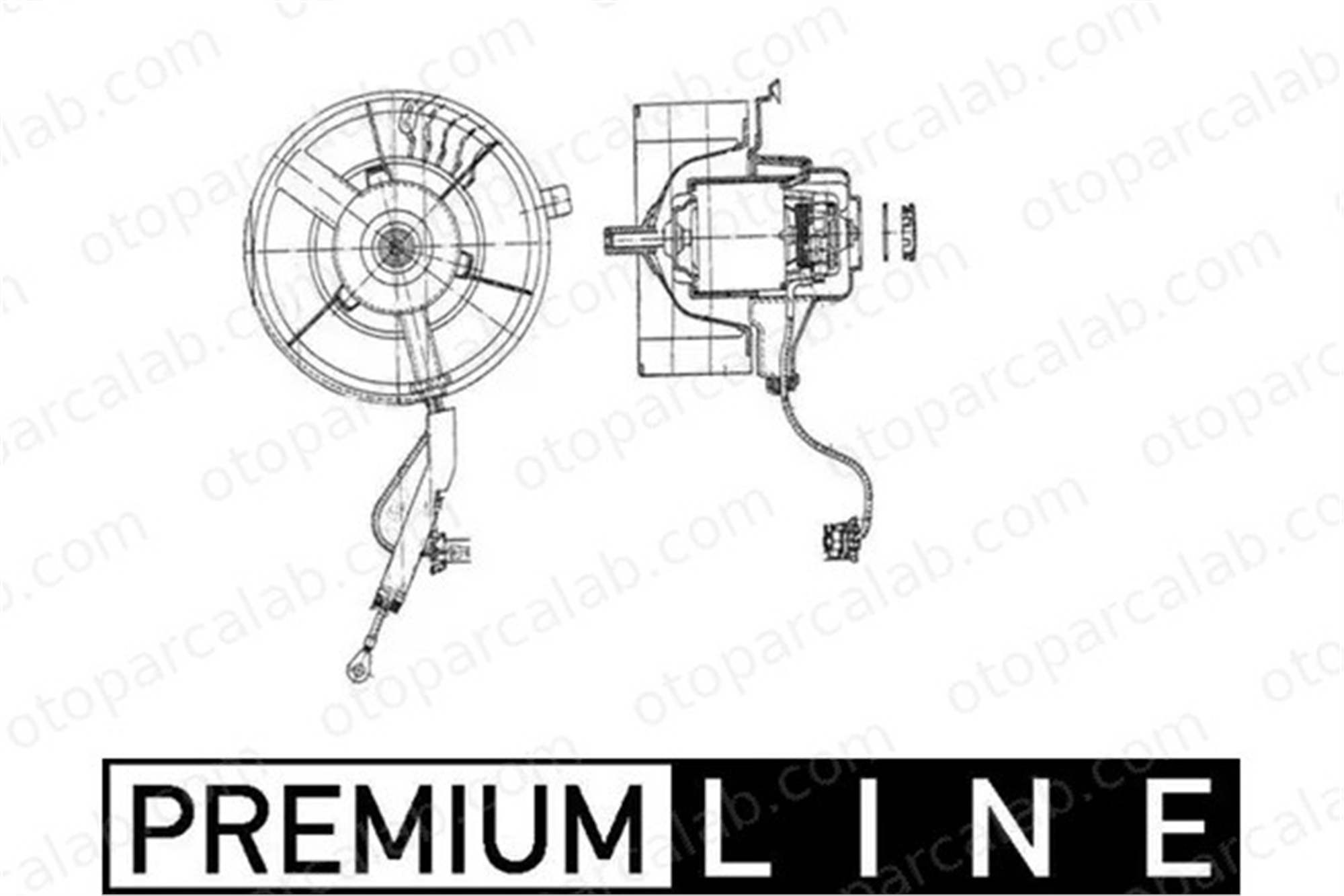 MAHLE AB 37 000P Kalorifer Motoru SEAT IBIZA II CORDOBA AB37000P 6N1819021