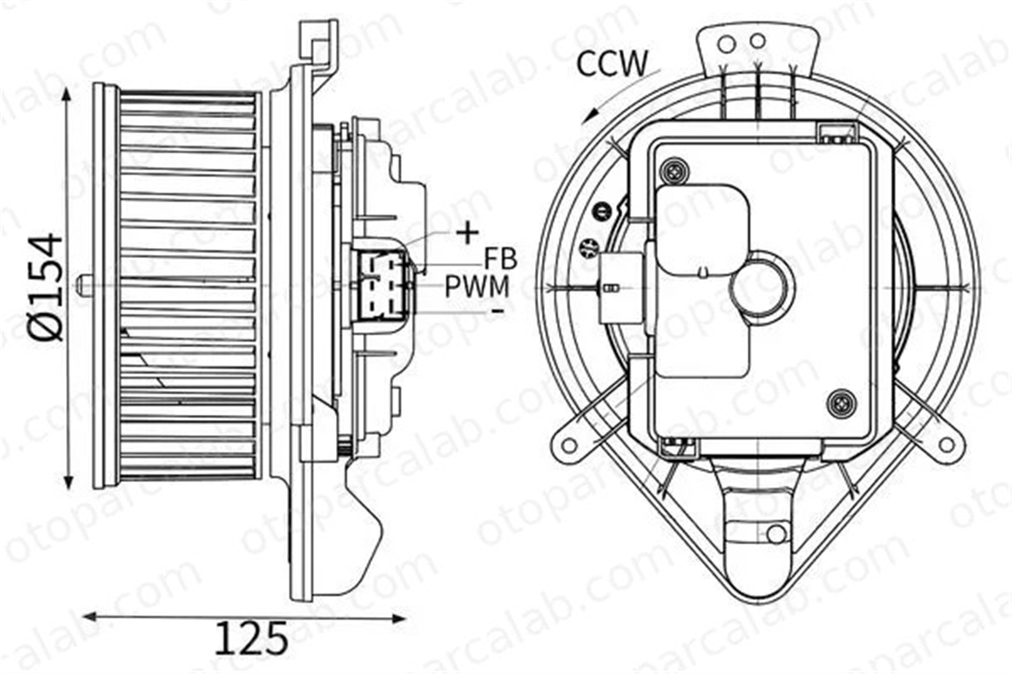 MAHLE AB 439 000S Kalorifer Motoru AUDI A4 B7 A4 B7 Avant 8E1820021B 8E1820021E