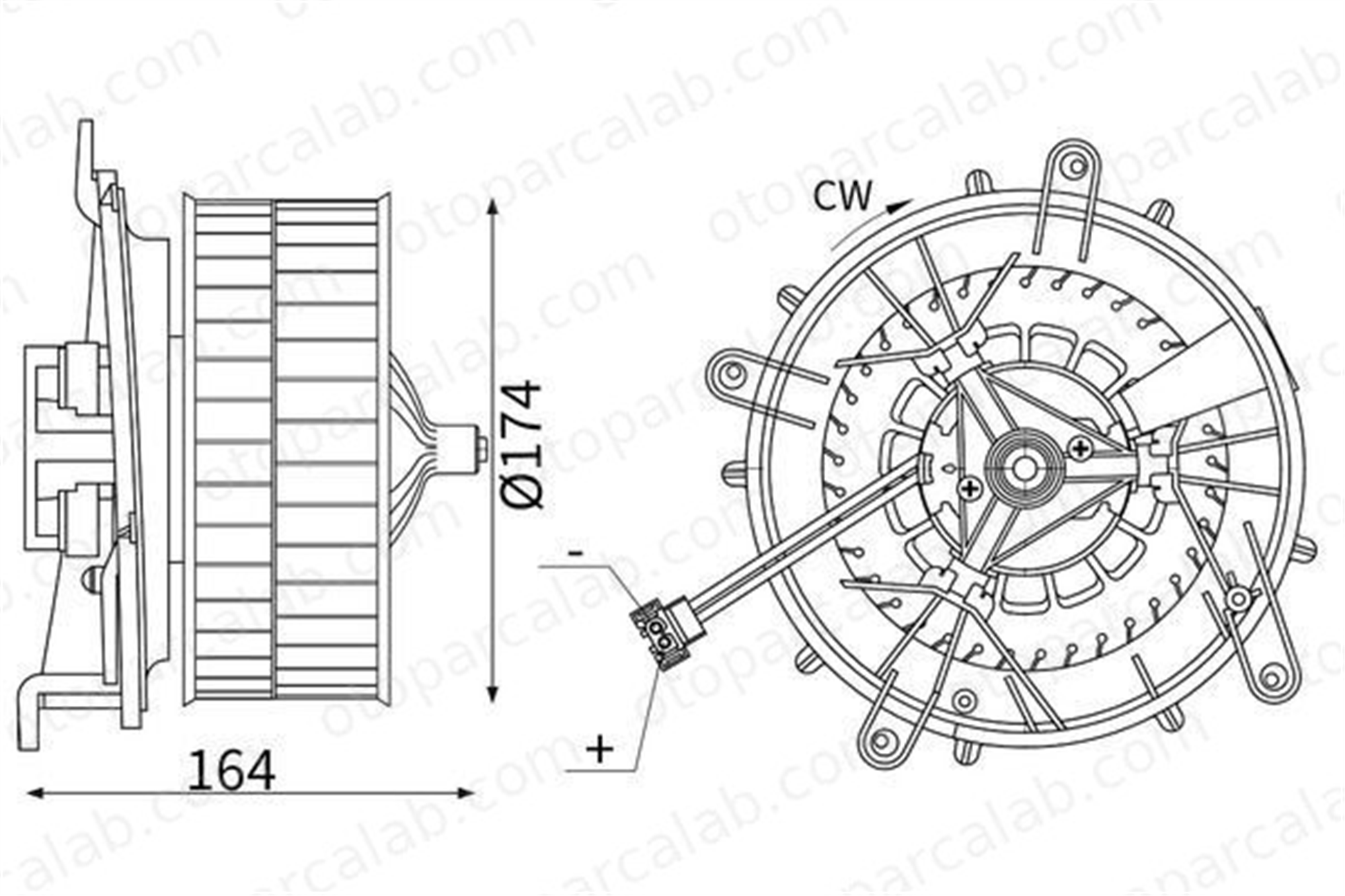 MAHLE AB 56 000S Kalorifer Motoru MERCEDES-BENZ S-SERISI S-SERISI Coupe 2208203142 2209060100