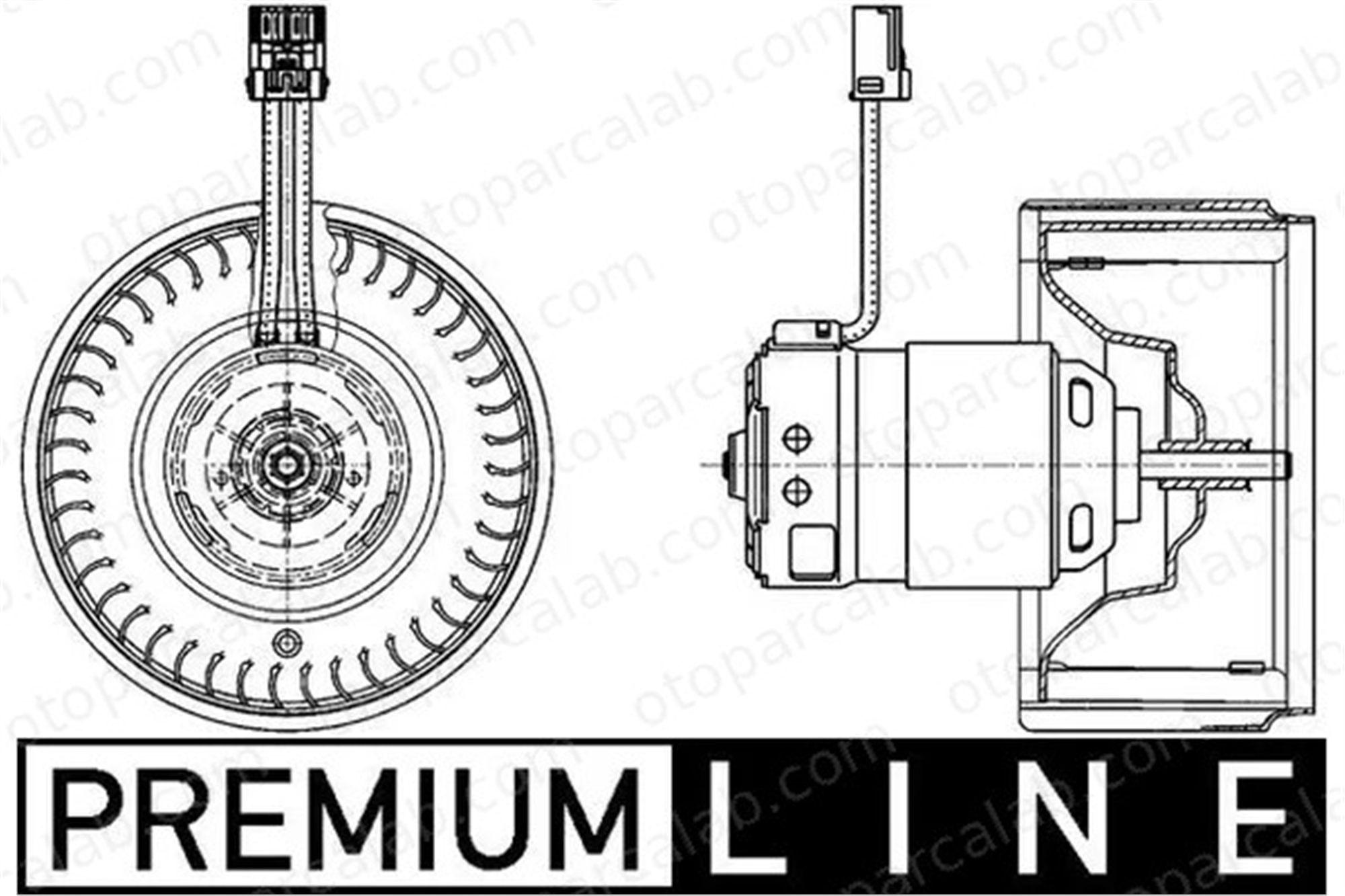 MAHLE AB 71 000P Kalorifer Motoru VOLVO S80 I S60 I 31320392 30715483