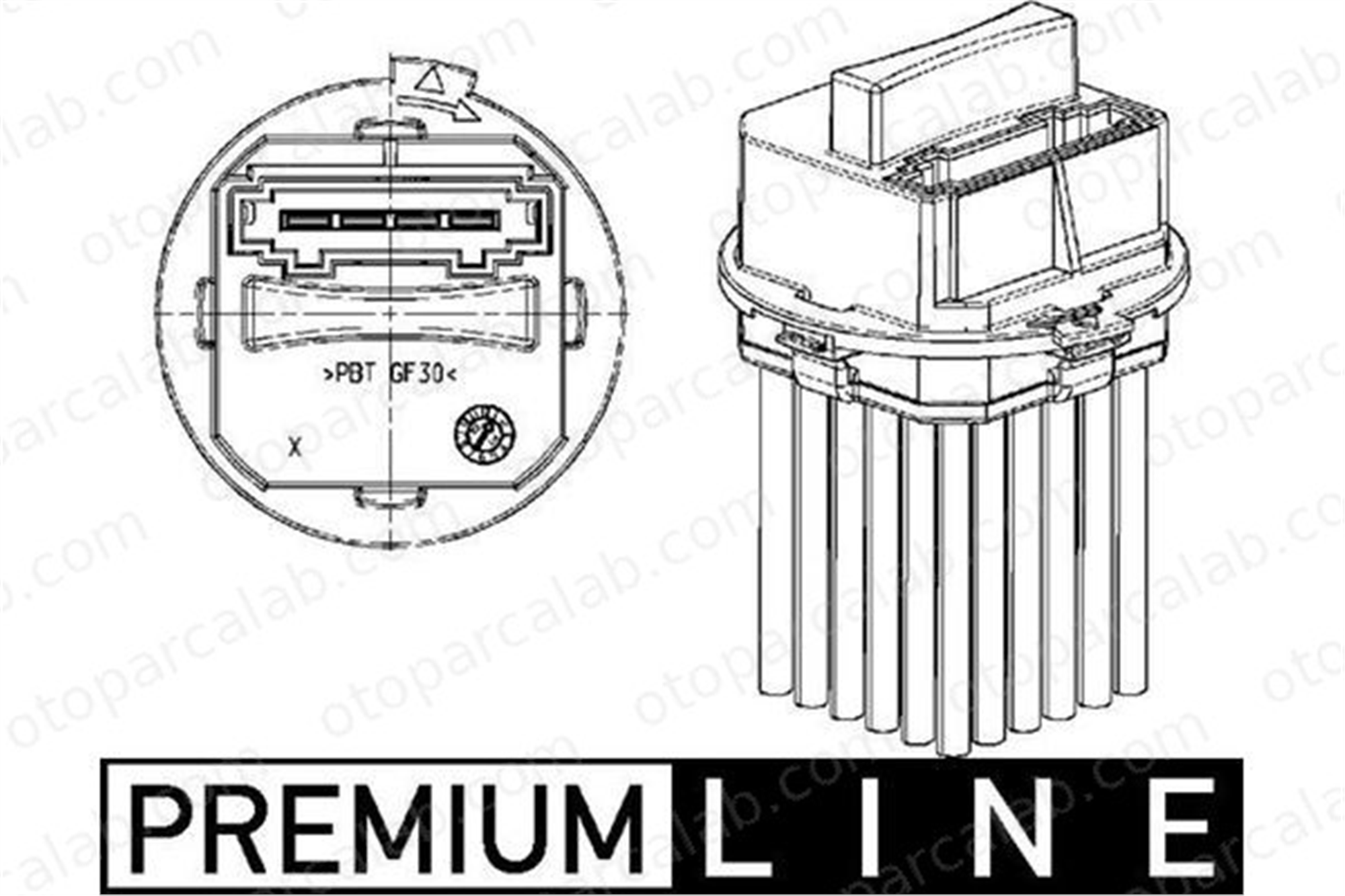 MAHLE ABR 21 000P Kalorifer Rezistansı CITROËN C5 III Break DS3 6441S7 9649211580