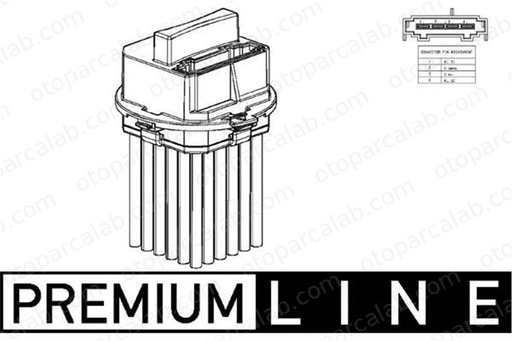 MAHLE ABR 53 000P Kalorifer Rezistansı MERCEDES-BENZ C-SERISI C-SERISI T-Model 2048707710 A2048707710