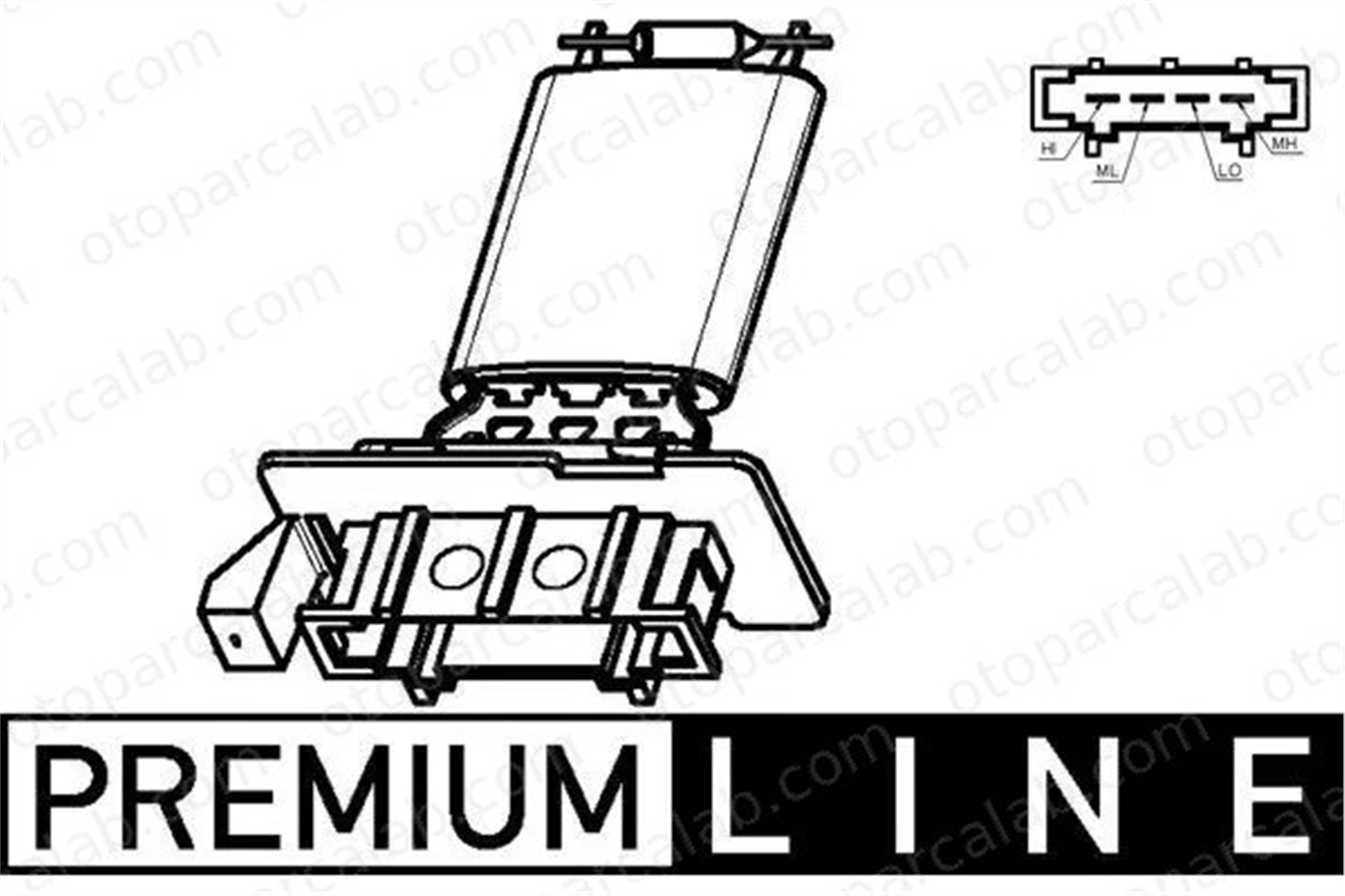 MAHLE ABR 98 000P Kalorifer Rezistansı SKODA OCTAVIA II Combi AUDI A3 1K0959263A 1K092963A
