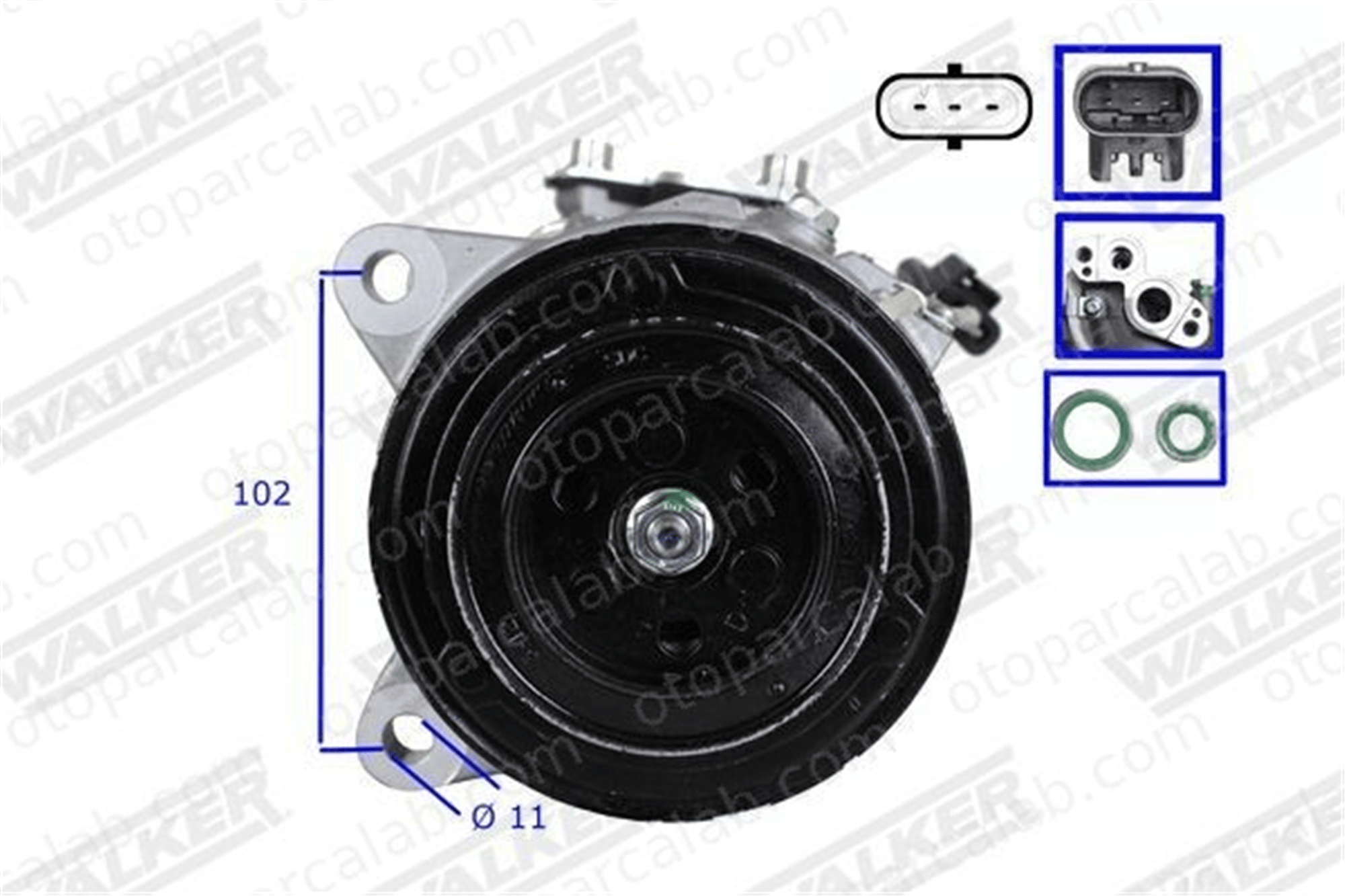 MAHLE ACP 528 000P Klima Kompresörü BMW 5 5 Touring 6452794581 5A3F1D2