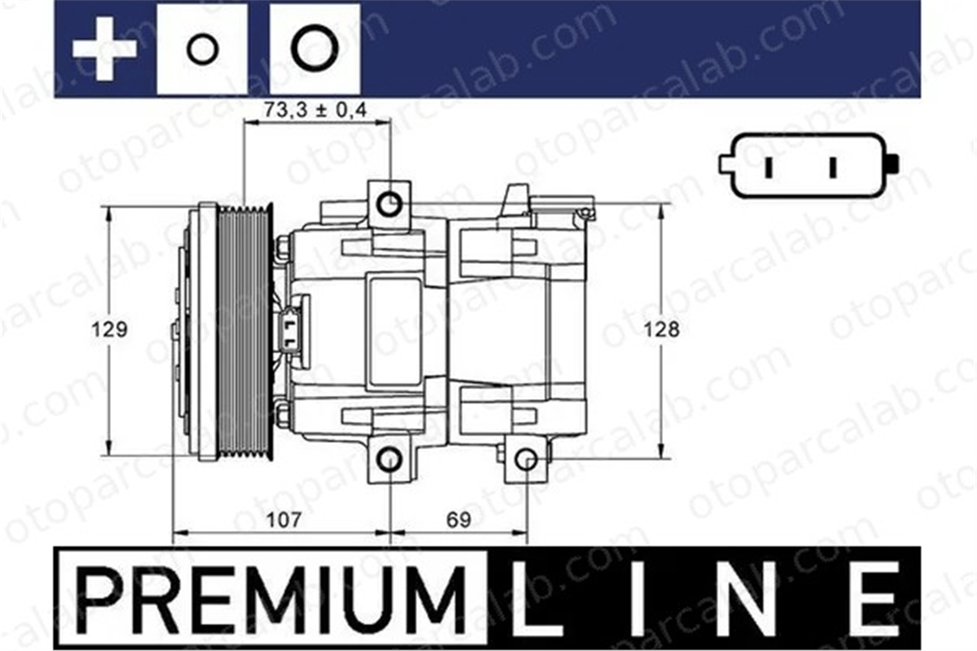 MAHLE ACP 855 000P Klima Kompresörü FORD TRANSIT Minibüs/Otobüs TRANSIT Panelvan/Van 4979391 1440713