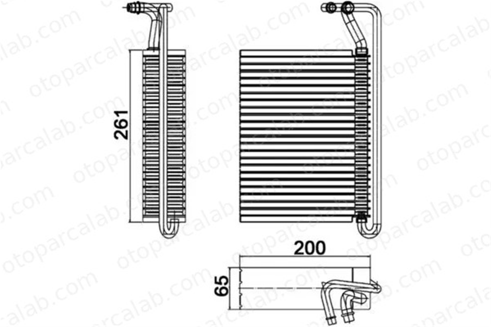 MAHLE AE 84 000P Kalorifer Radyatörü BMW 3 X3 6411913574 64118372772