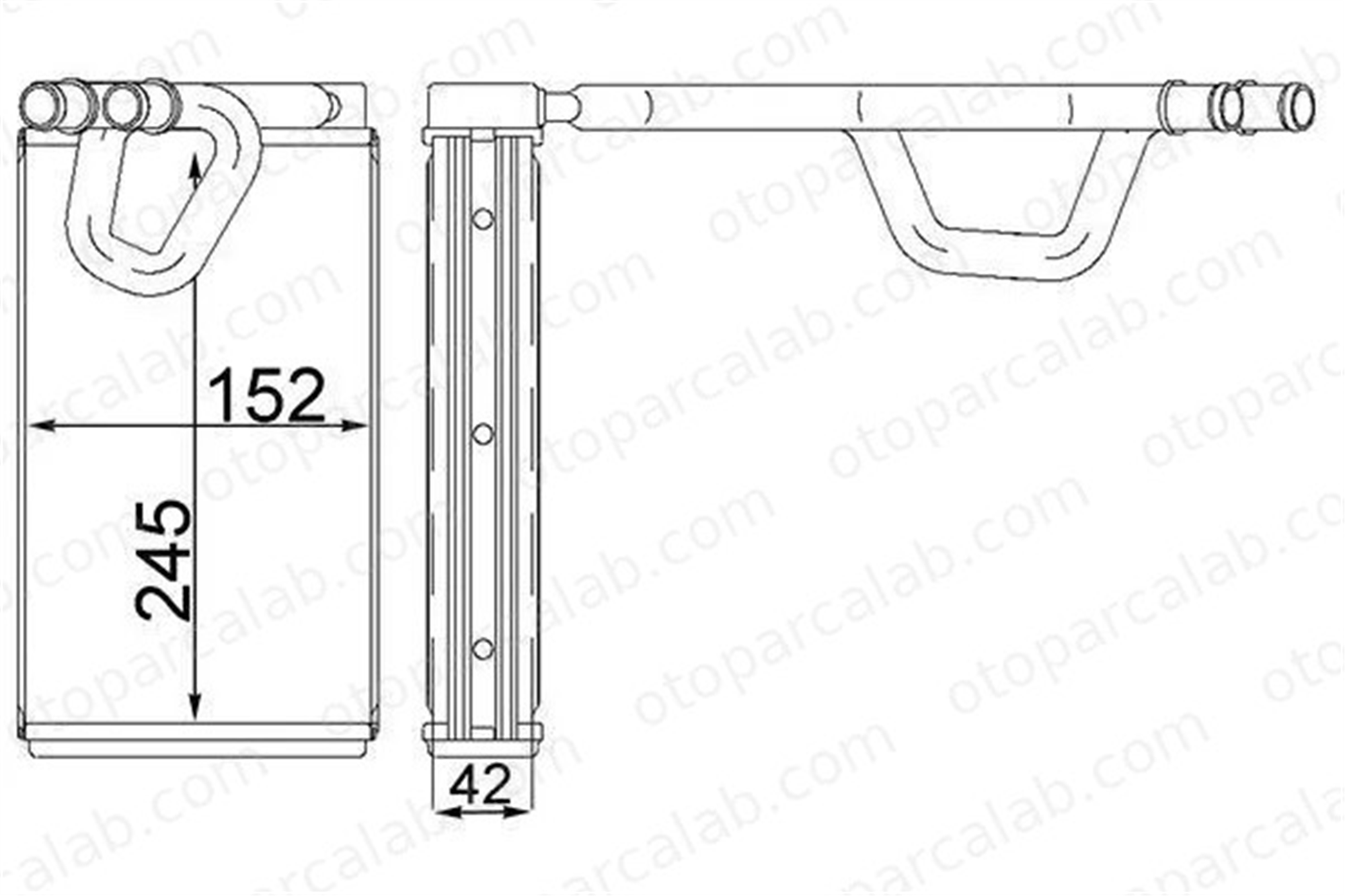 MAHLE AH 231 000S Kalorifer Radyatörü NISSAN MURANO I NP300 NAVARA 27140EB31A