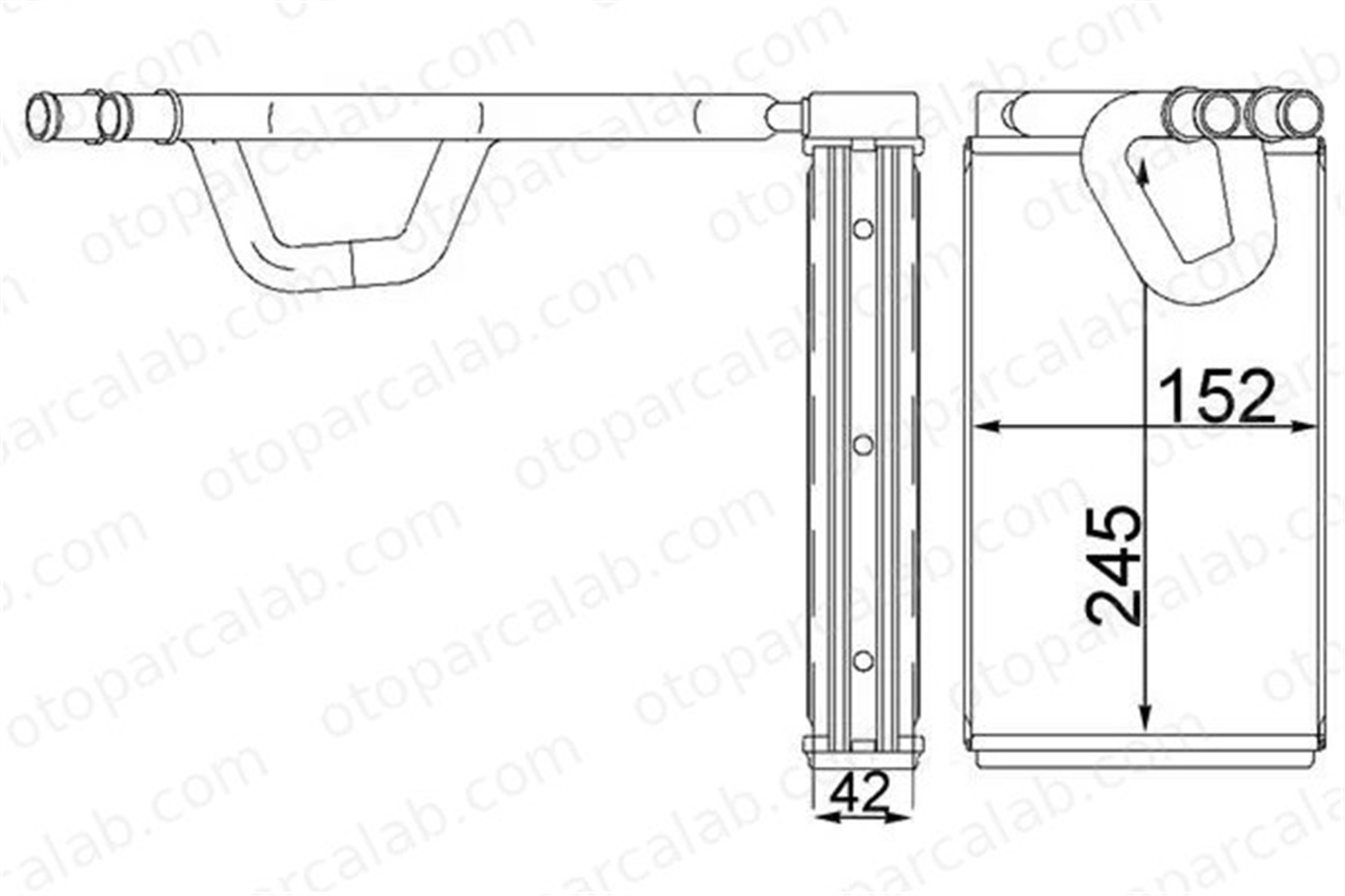 MAHLE AH 232 000S Kalorifer Radyatörü NISSAN PATHFINDER III NP300 NAVARA 27140CA000 27140EB01A