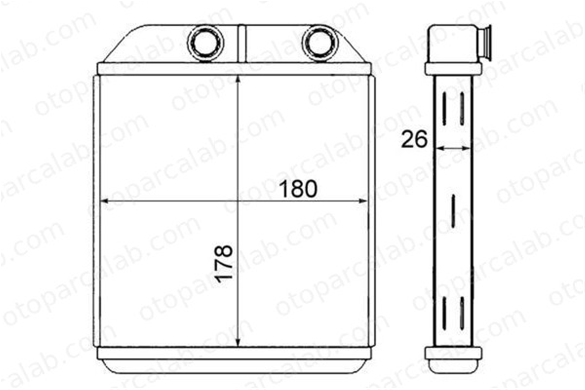 MAHLE AH 237 000S Kalorifer Radyatörü VOLVO V40 Station wagon S40 I 30824478 11815124