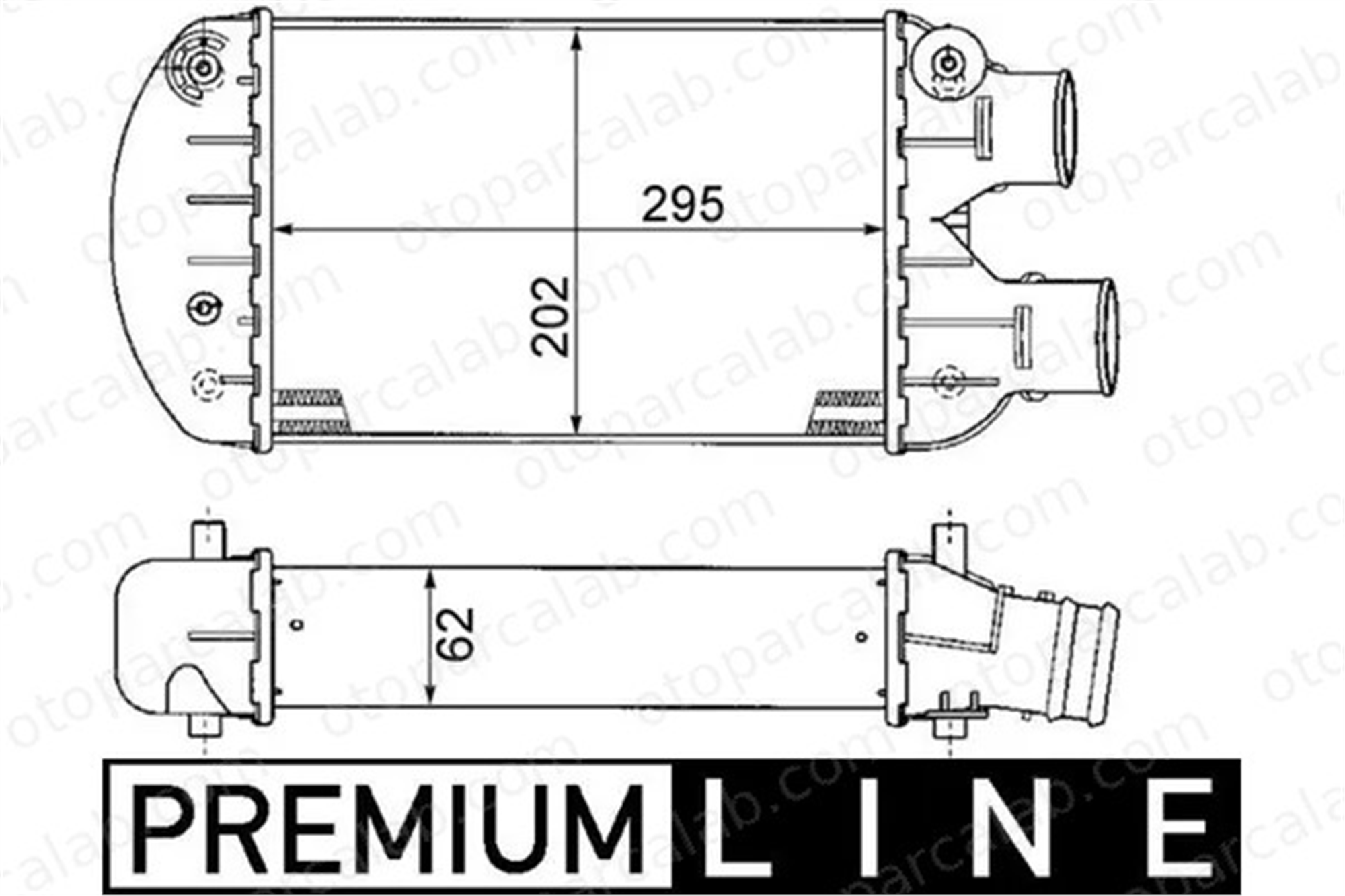MAHLE CI 341 000P Turbo Radyatörü FIAT MAREA MAREA Weekend 46405892 46440215