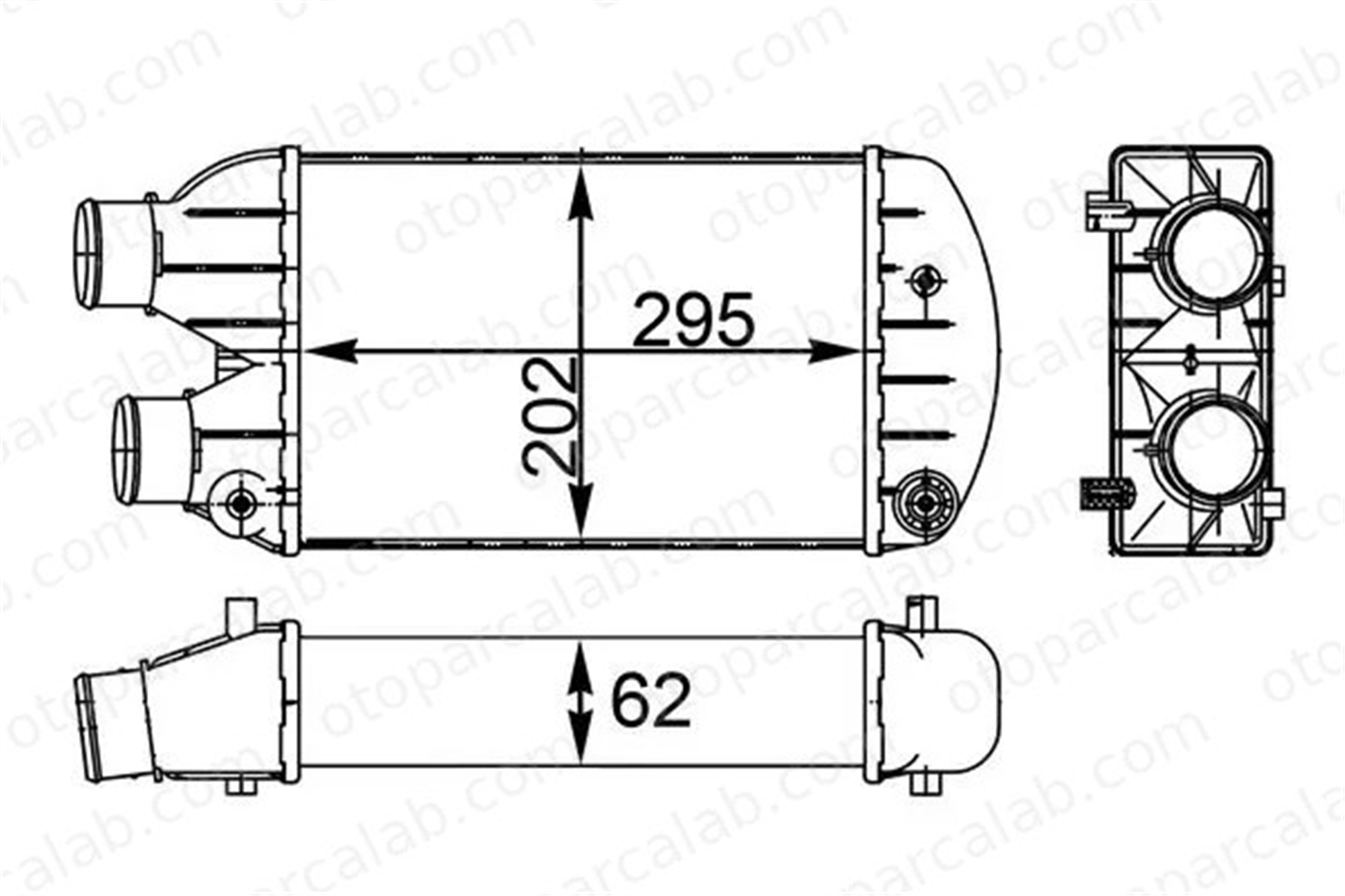 MAHLE CI 341 000S Turbo Radyatörü FIAT MAREA MAREA Weekend 46440215 46405892