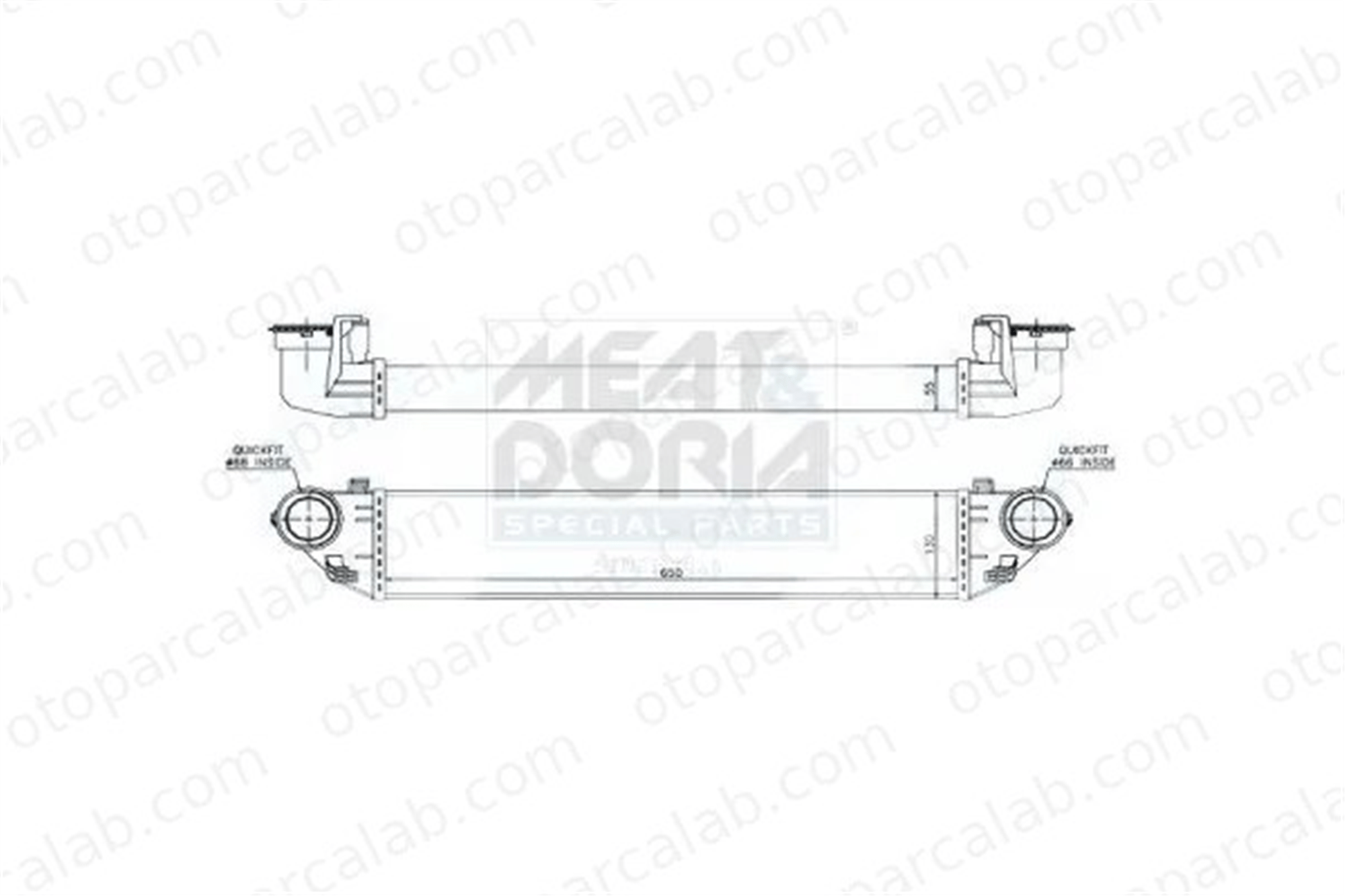 MAHLE CI 343 000P Turbo Radyatörü MERCEDES-BENZ C-SERISI C-SERISI Coupe A203500060 2035000000