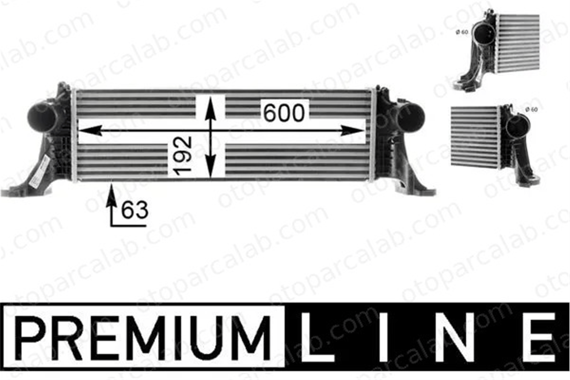 MAHLE CI 370 000P Turbo Radyatörü IVECO DAILY V Panelvan/Van DAILY VI Platform şasi 5801255907 0005801255907