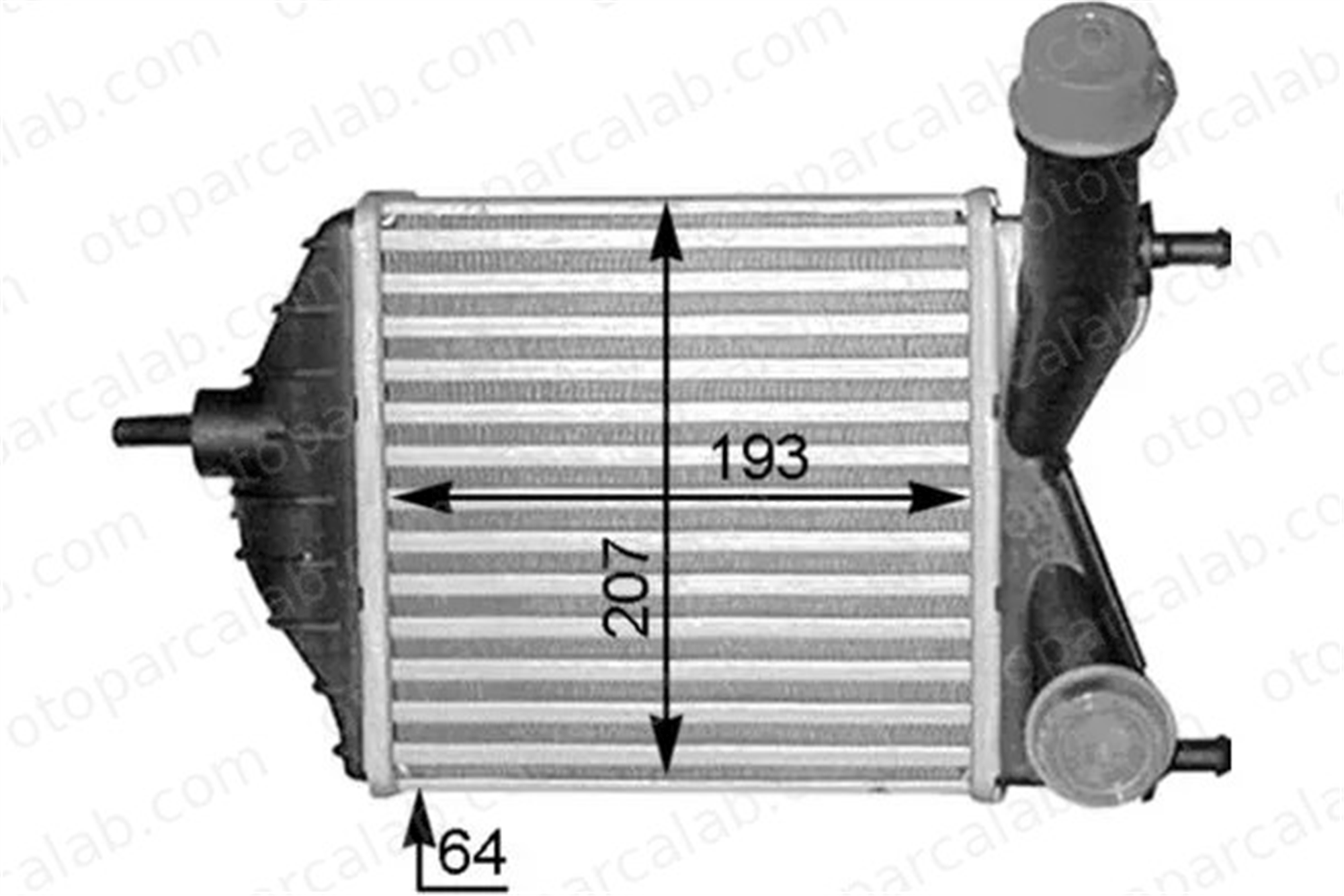 MAHLE CI 378 000S Turbo Radyatörü LANCIA YPSILON FIAT IDEA 51802117 51733052