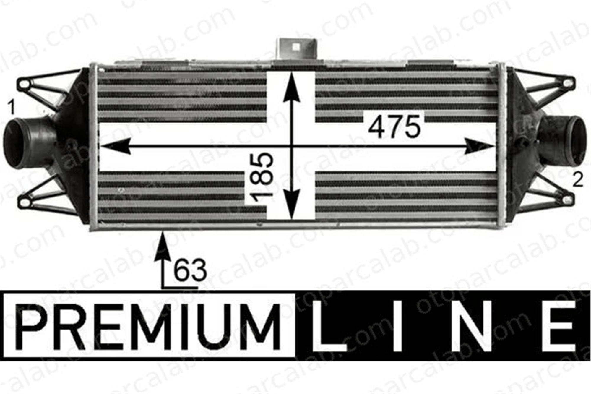 MAHLE CI 438 000P Turbo Radyatörü IVECO DAILY IV Platform şasi DAILY IV Panelvan/Van 5801313640 504084140