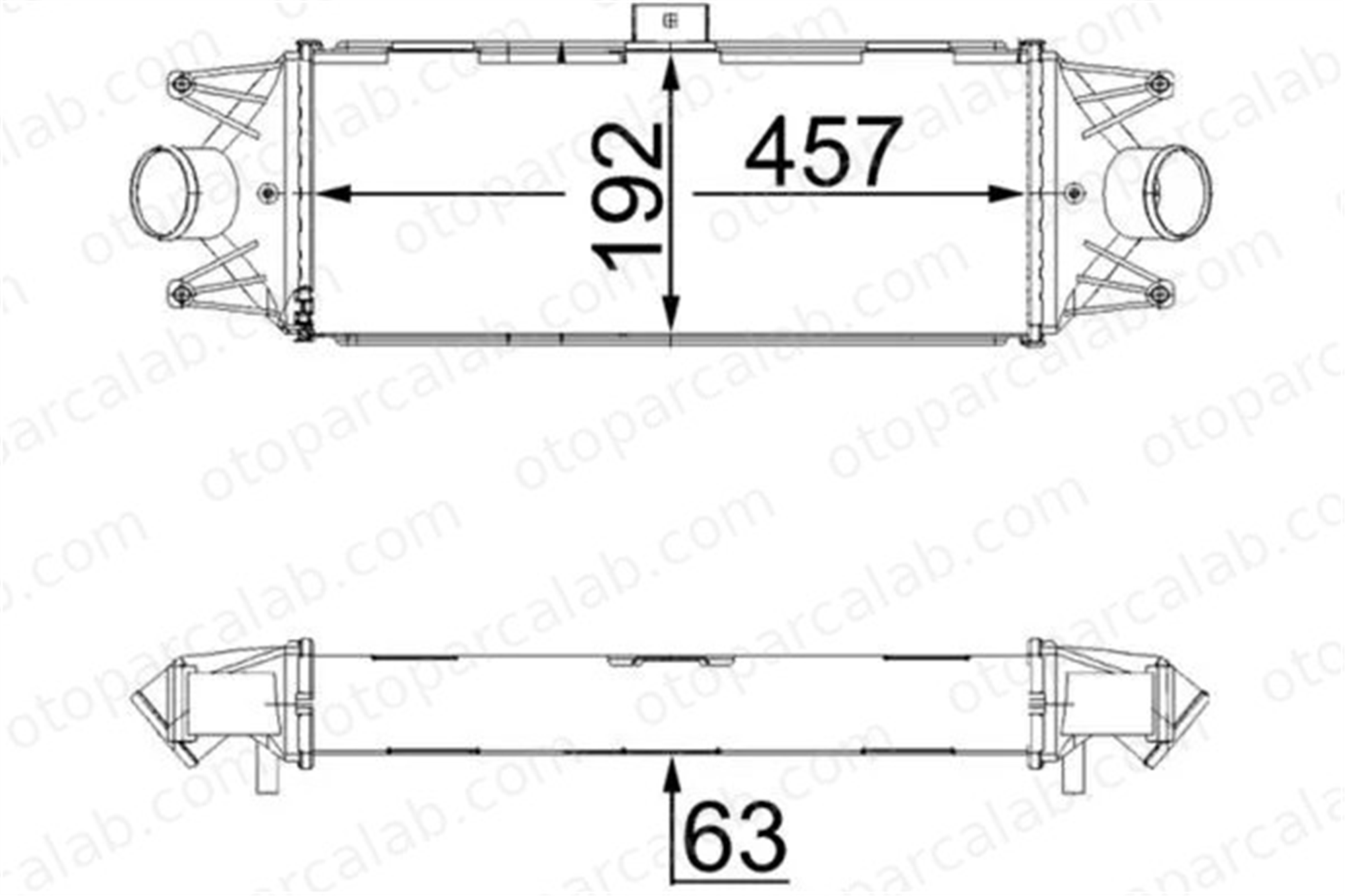 MAHLE CI 438 000S Turbo Radyatörü IVECO DAILY IV Platform şasi DAILY IV Panelvan/Van 5801349166 504022617