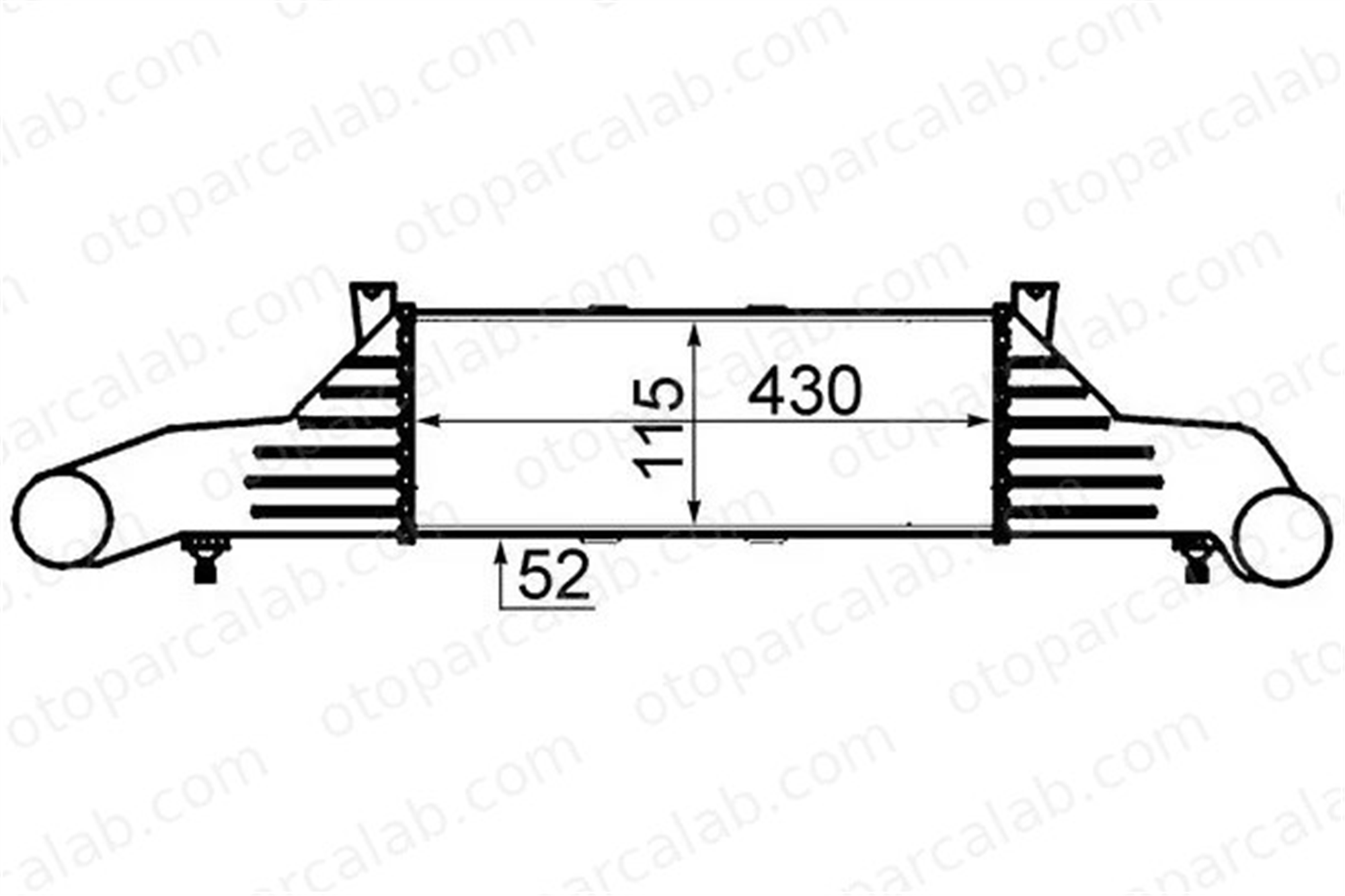 MAHLE CI 47 000S Turbo Radyatörü MERCEDES-BENZ C-SERISI C-SERISI T-Model A2025001100 2025001000