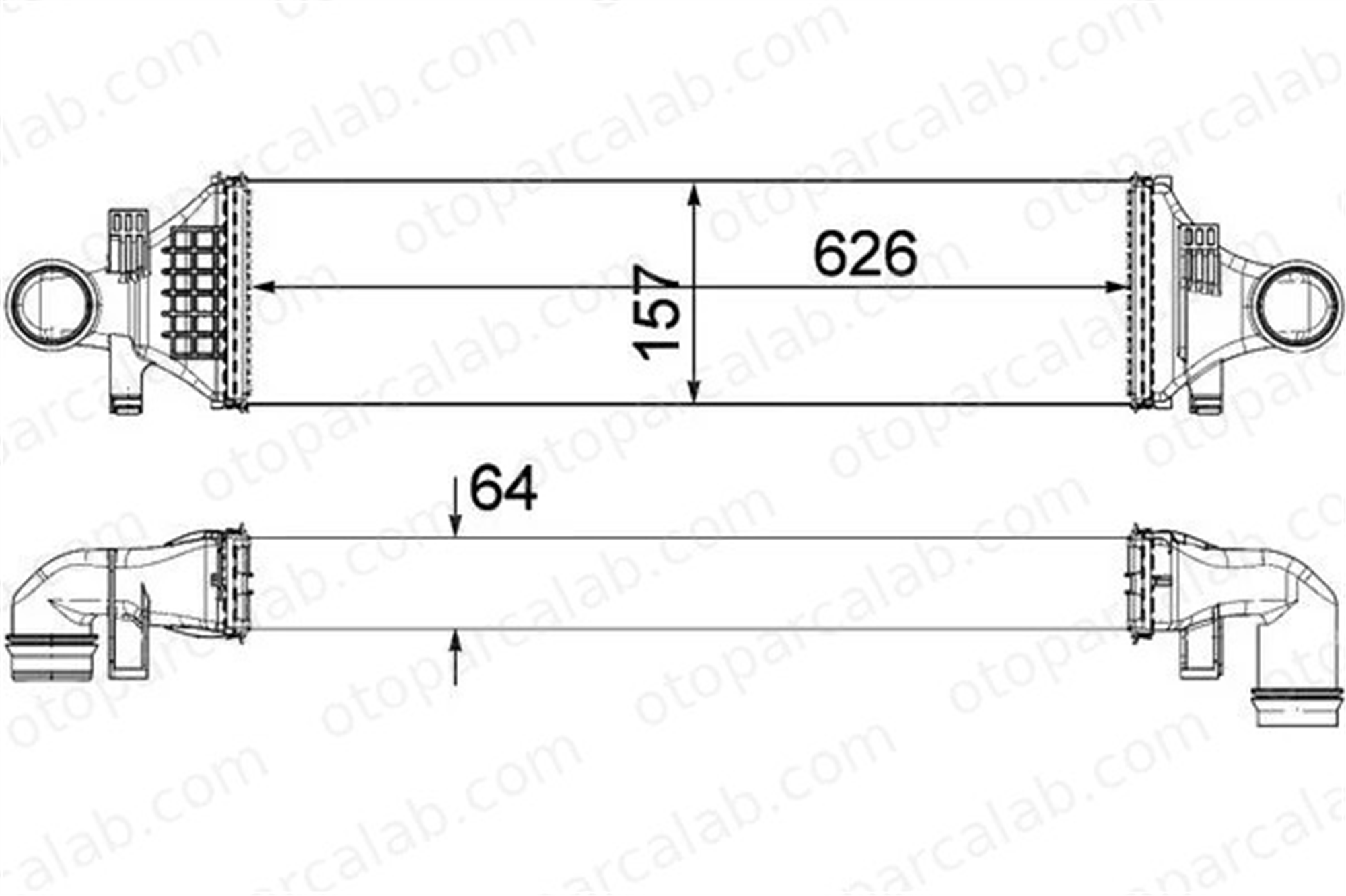 MAHLE CI 480 000P Turbo Radyatörü MERCEDES-BENZ A-SERISI CLA Coupe A2465000900 144615DC0A