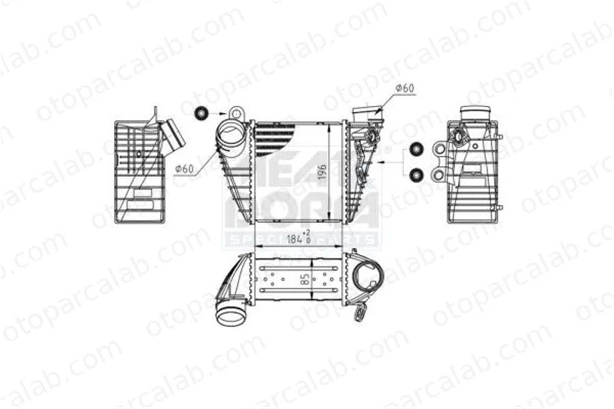 MAHLE CI 485 000S Turbo Radyatörü VW GOLF IV BORA I 1J0145803A 1J0145803C