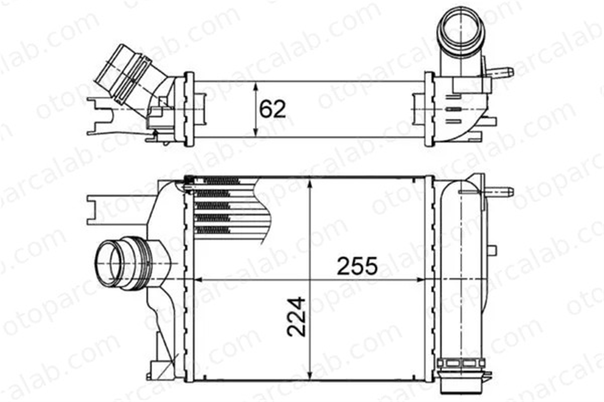 MAHLE CI 497 000S Turbo Radyatörü DACIA DUSTER LODGY 144965154R 14461B680C