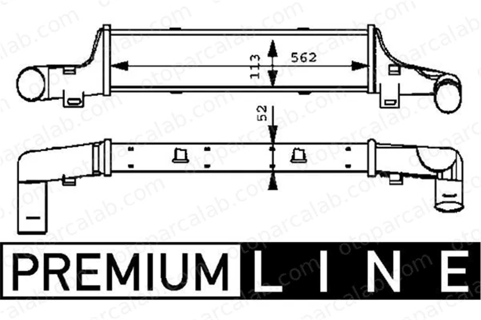 MAHLE CI 52 000P Turbo Radyatörü MERCEDES-BENZ E-SERISI E-SERISI T-Model A2105001700 2105000400