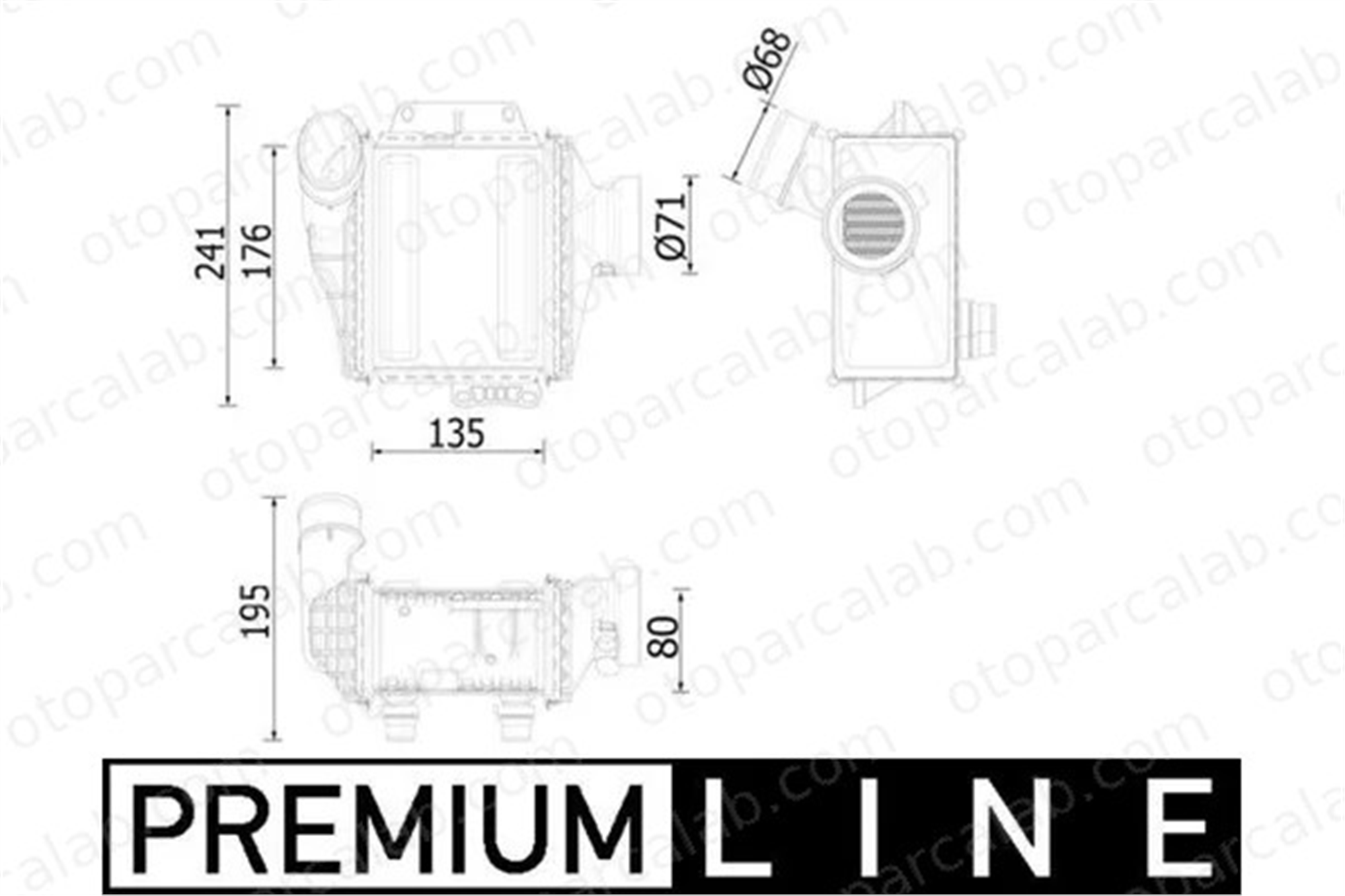 MAHLE CI 539 000P Turbo Radyatörü MERCEDES-BENZ C-SERISI C-SERISI T-Model A6510901900 6510900114