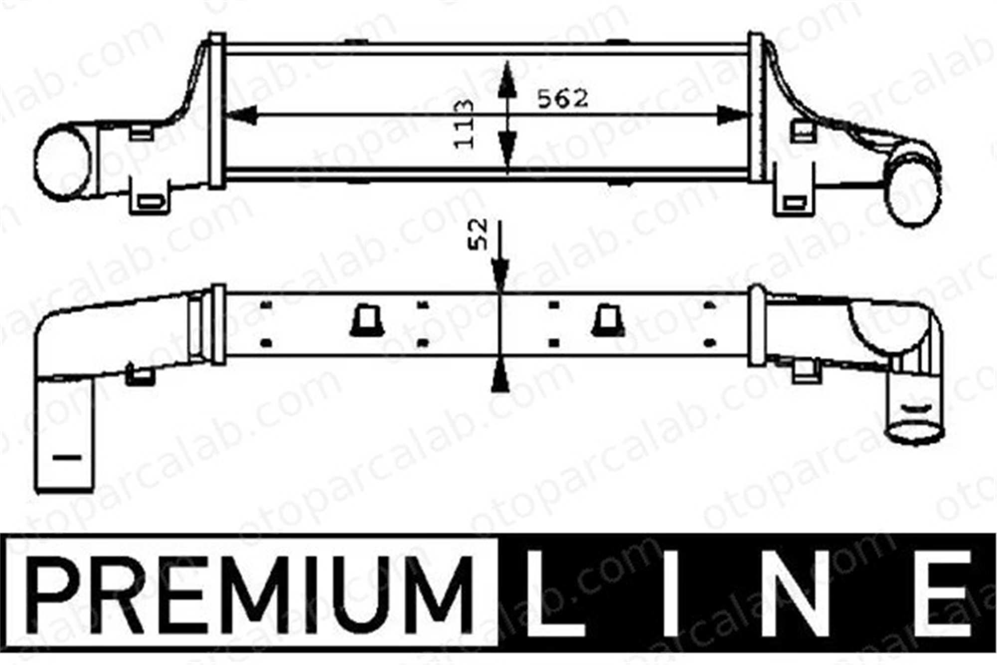 MAHLE CI 54 000P Turbo Radyatörü MERCEDES-BENZ E-SERISI T-Model A2105001200 105000500