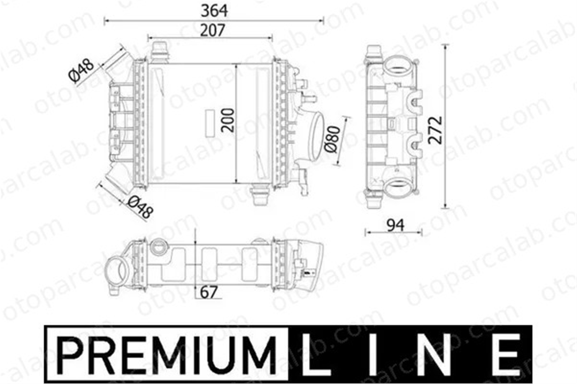 MAHLE CI 547 000P Turbo Radyatörü MERCEDES-BENZ E-SERISI S-SERISI A2760900214 2760900214
