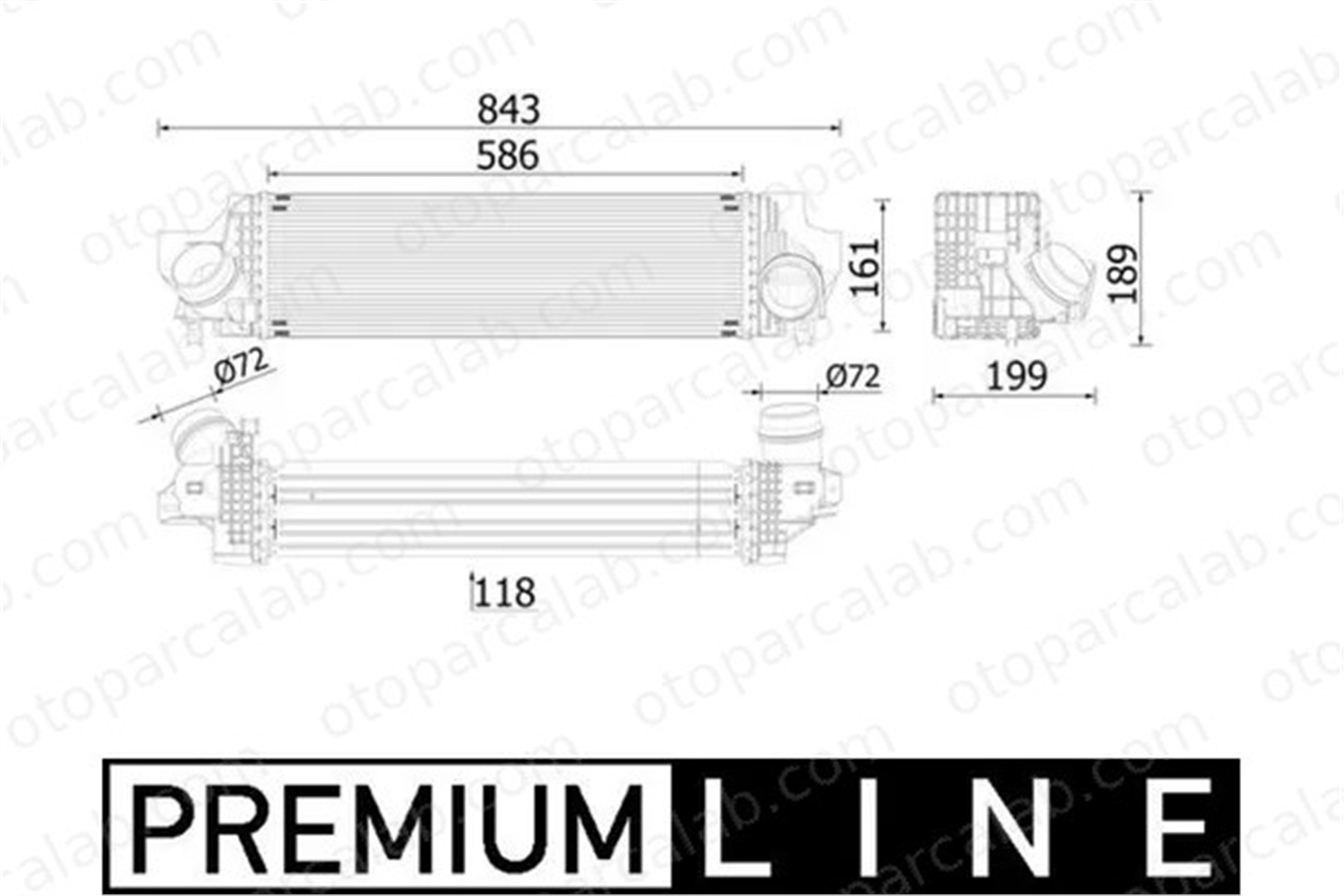 MAHLE CI 610 000P Turbo Radyatörü BMW 2 Active Tourer X1 17517617600