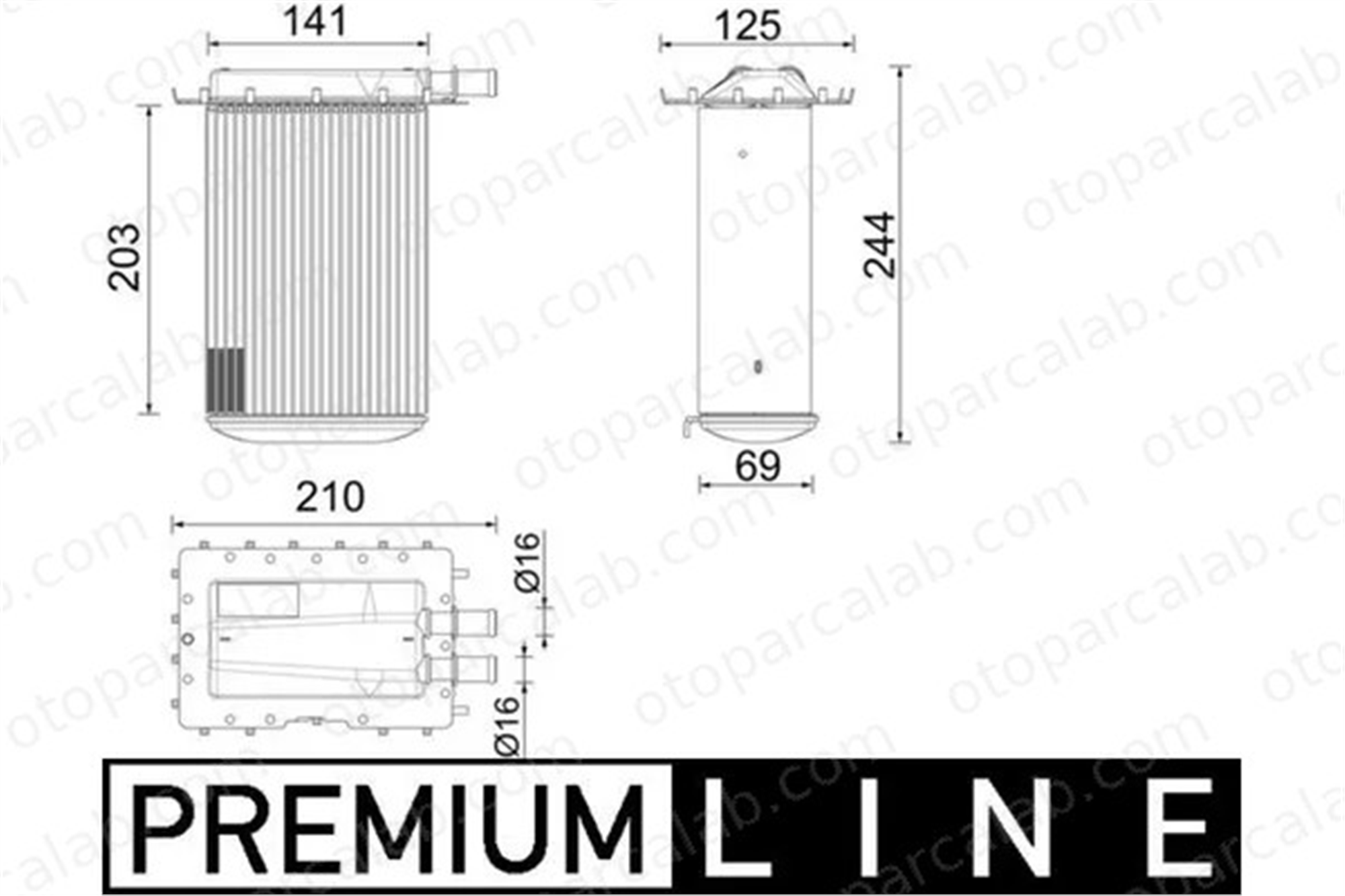 MAHLE CI 642 000P Turbo Radyatörü AUDI A6 C7 A6 C7 Avant CI642000P 79145785K