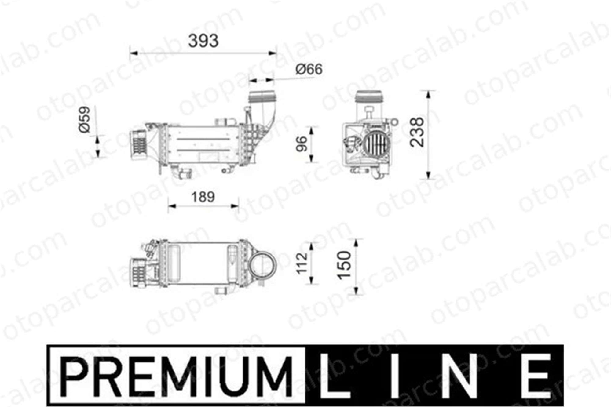 MAHLE CI 752 000P Turbo Radyatörü VW GOLF VIII Variant AUDI A3 Limousine 4E145785M 04E145785M