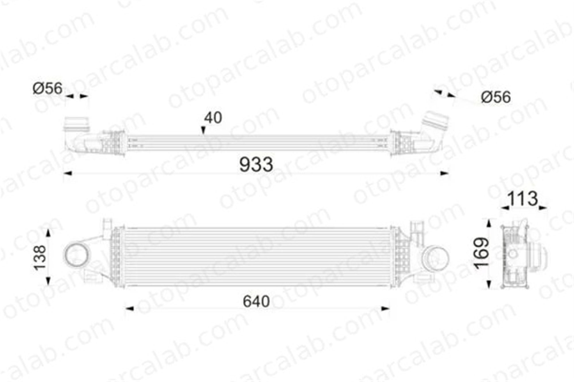 MAHLE CI 776 000P Turbo Radyatörü FORD KUGA III LX616K775AD 2412656