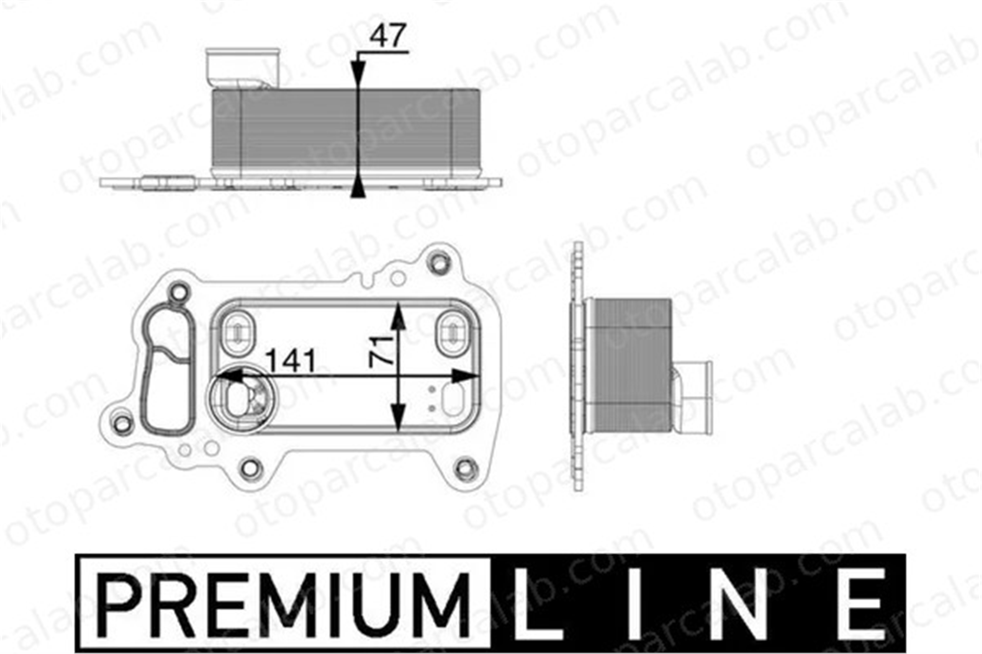 MAHLE CLC 79 000P Motor Yağ Soğutucu BMW 3 Touring 1 11427802113 7802113