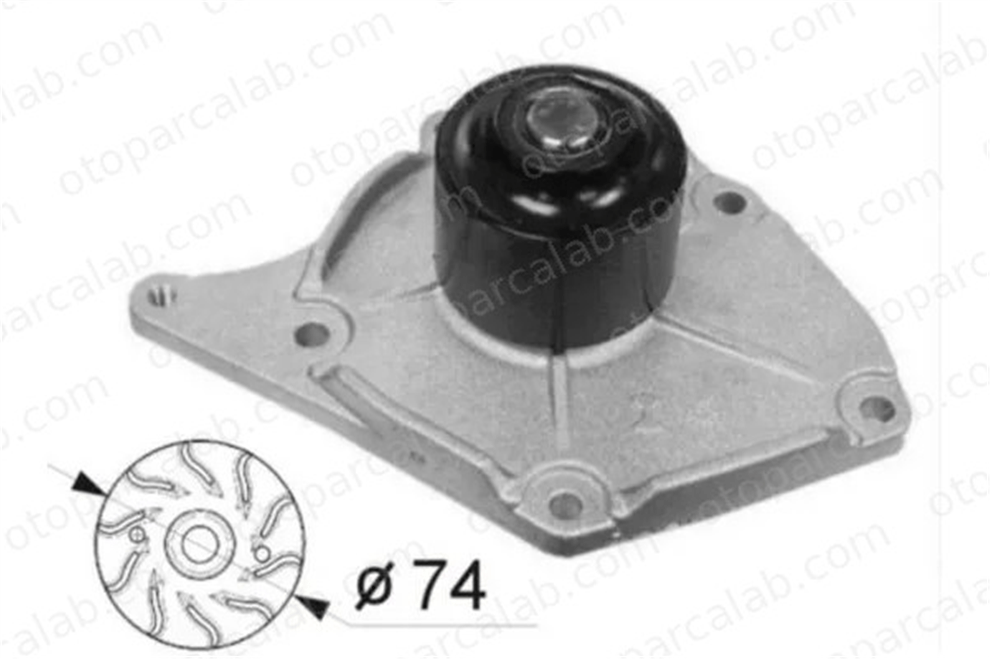 MAHLE CP 54 000S Devirdaim Su Pompası RENAULT KANGOO Express MODUS / GRAND MODUS 7701478031 119A02421R