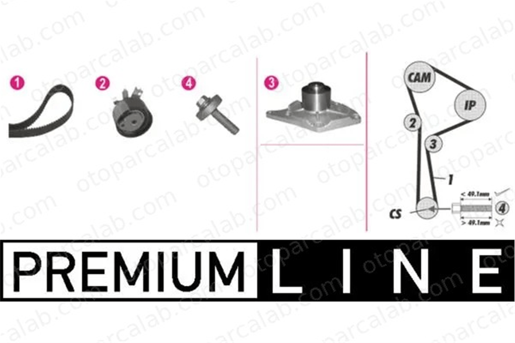 MAHLE CPK 118 000P Devirdaim Su Pompası RENAULT KANGOO Express MODUS / GRAND MODUS 7701478031 119A02421R