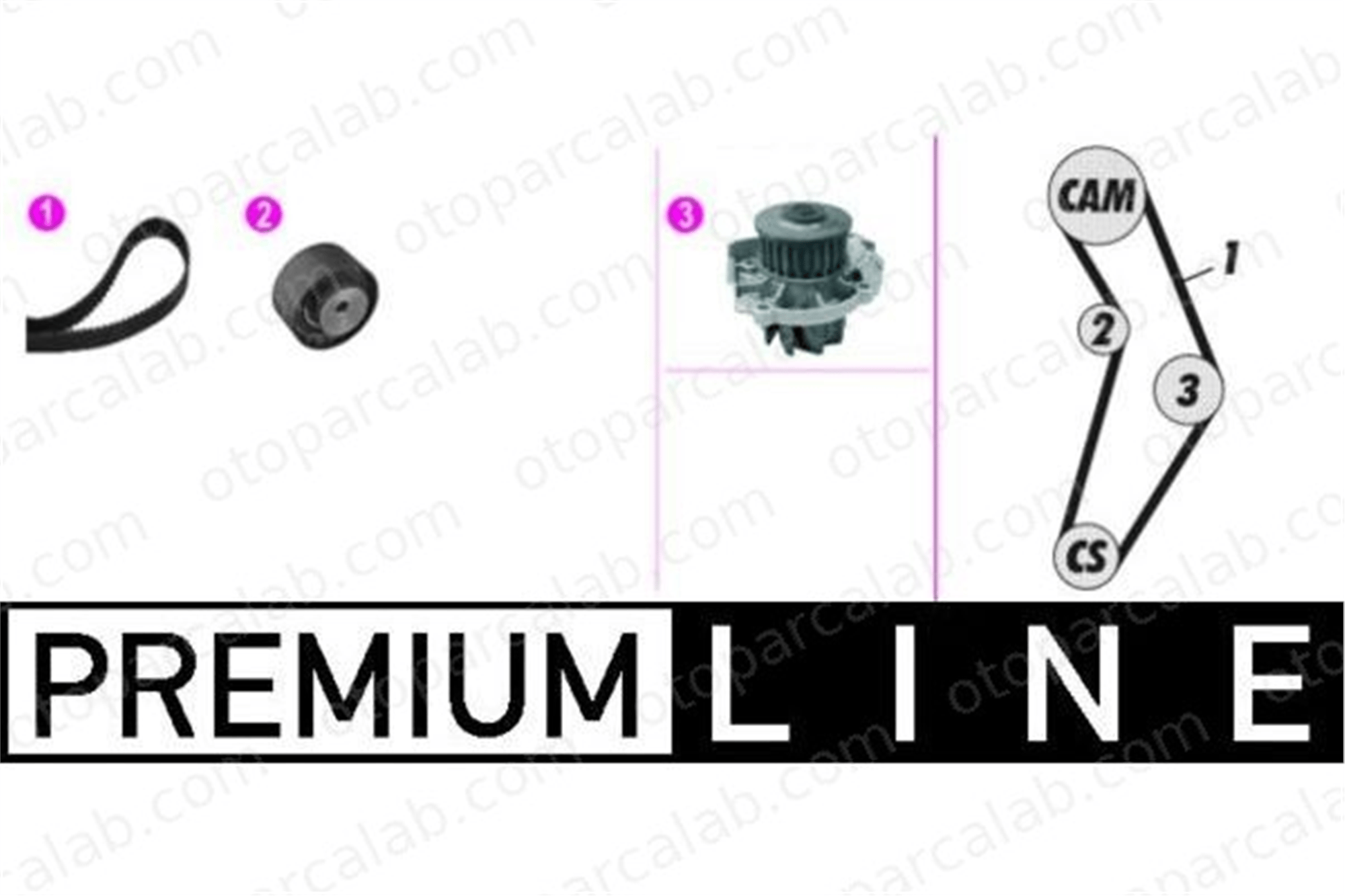 MAHLE CPK 129 000P Devirdaim Su Pompası ALFA ROMEO MITO ABARTH 500 / 595 / 695 73503128 46520401