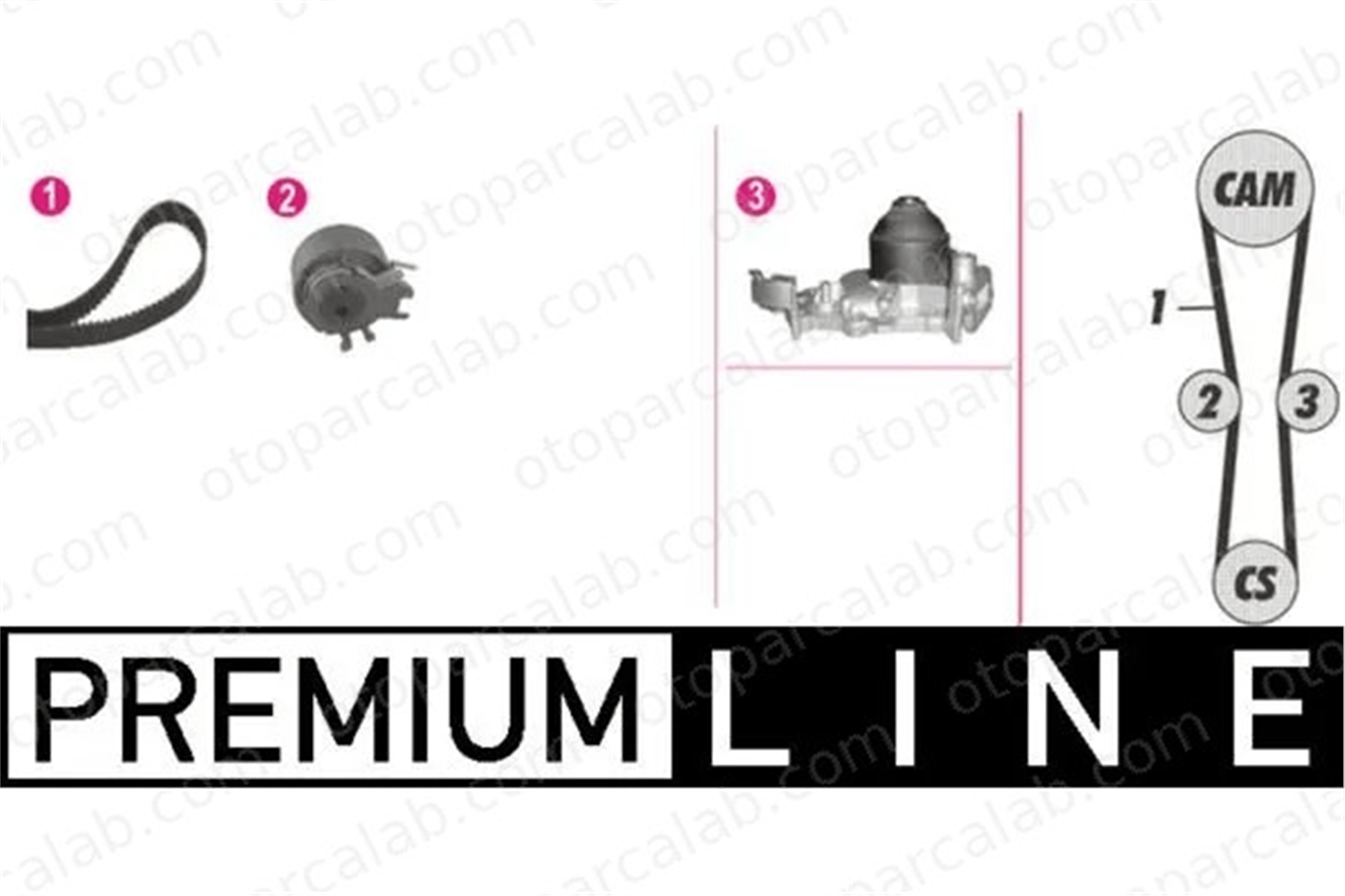 MAHLE CPK 27 000P Devirdaim Su Pompası RENAULT CLIO III MODUS / GRAND MODUS 8200454895 119A01820R