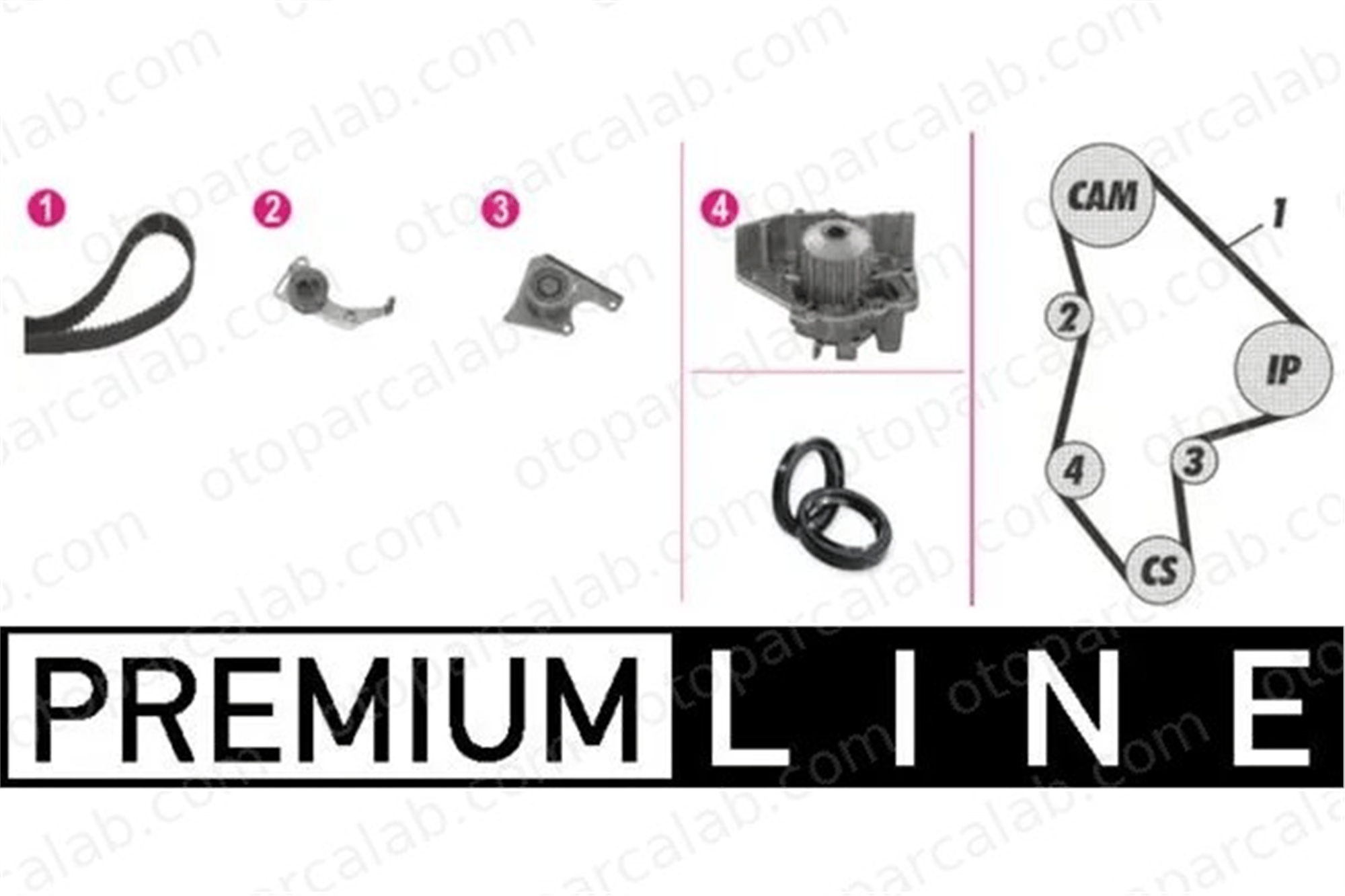 MAHLE CPK 42 000P Devirdaim Su Pompası PEUGEOT 306 Hatchback 306 Break 96159233 82933