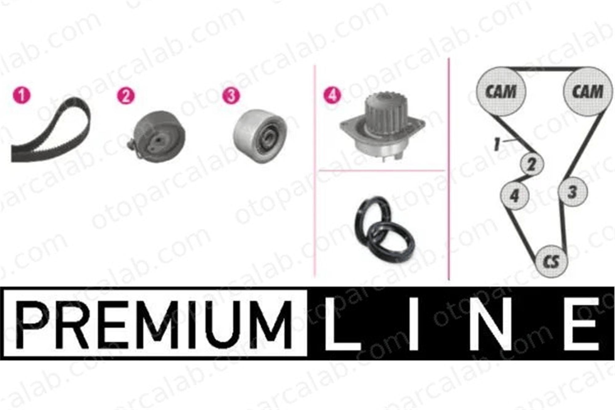 MAHLE CPK 44 000P Devirdaim Su Pompası PEUGEOT 206 Hatchback 206 SW 816H6 1609525980