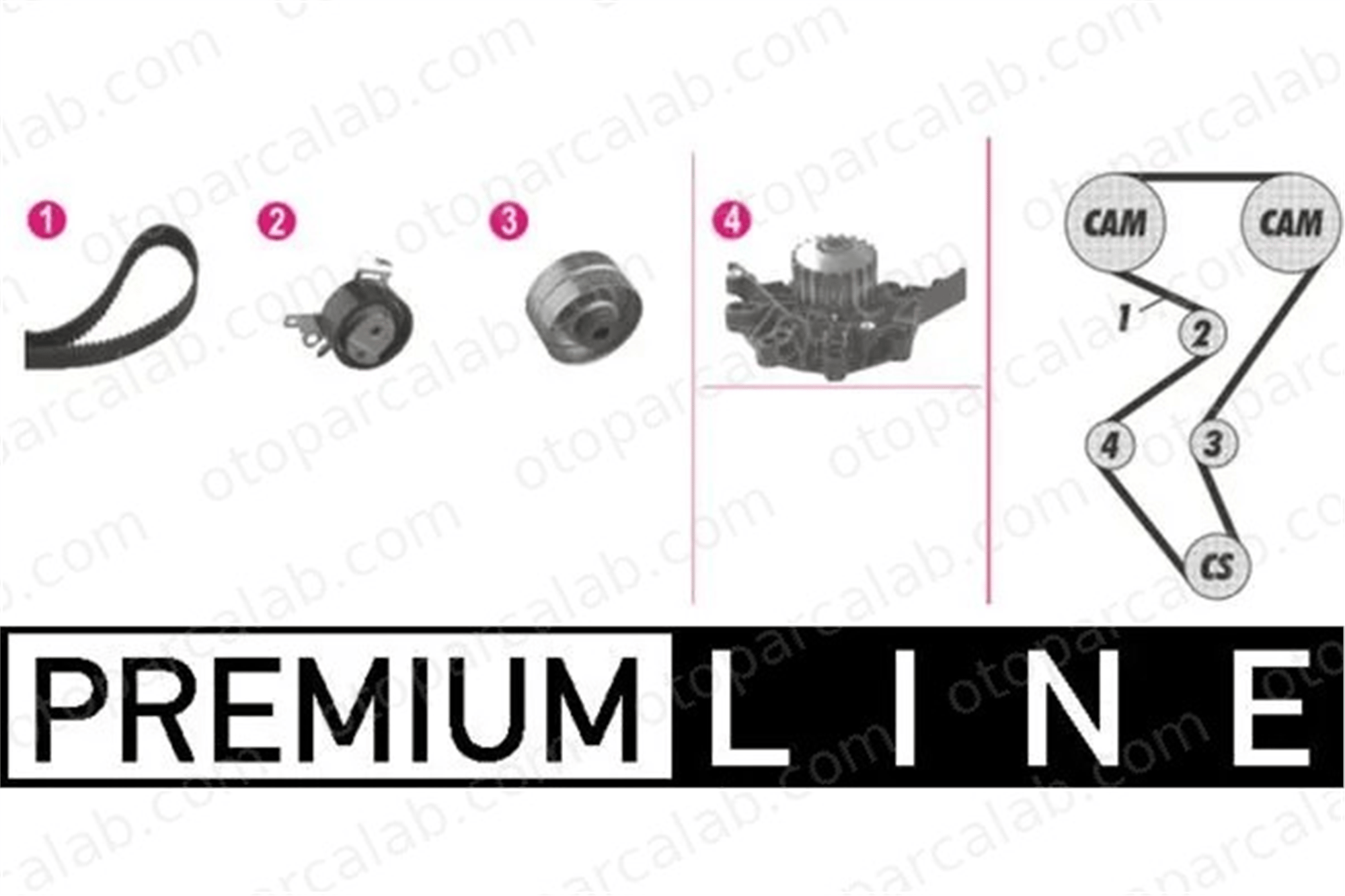 MAHLE CPK 46 000P Devirdaim Su Pompası PEUGEOT 406 406 Break 82996 1609525280