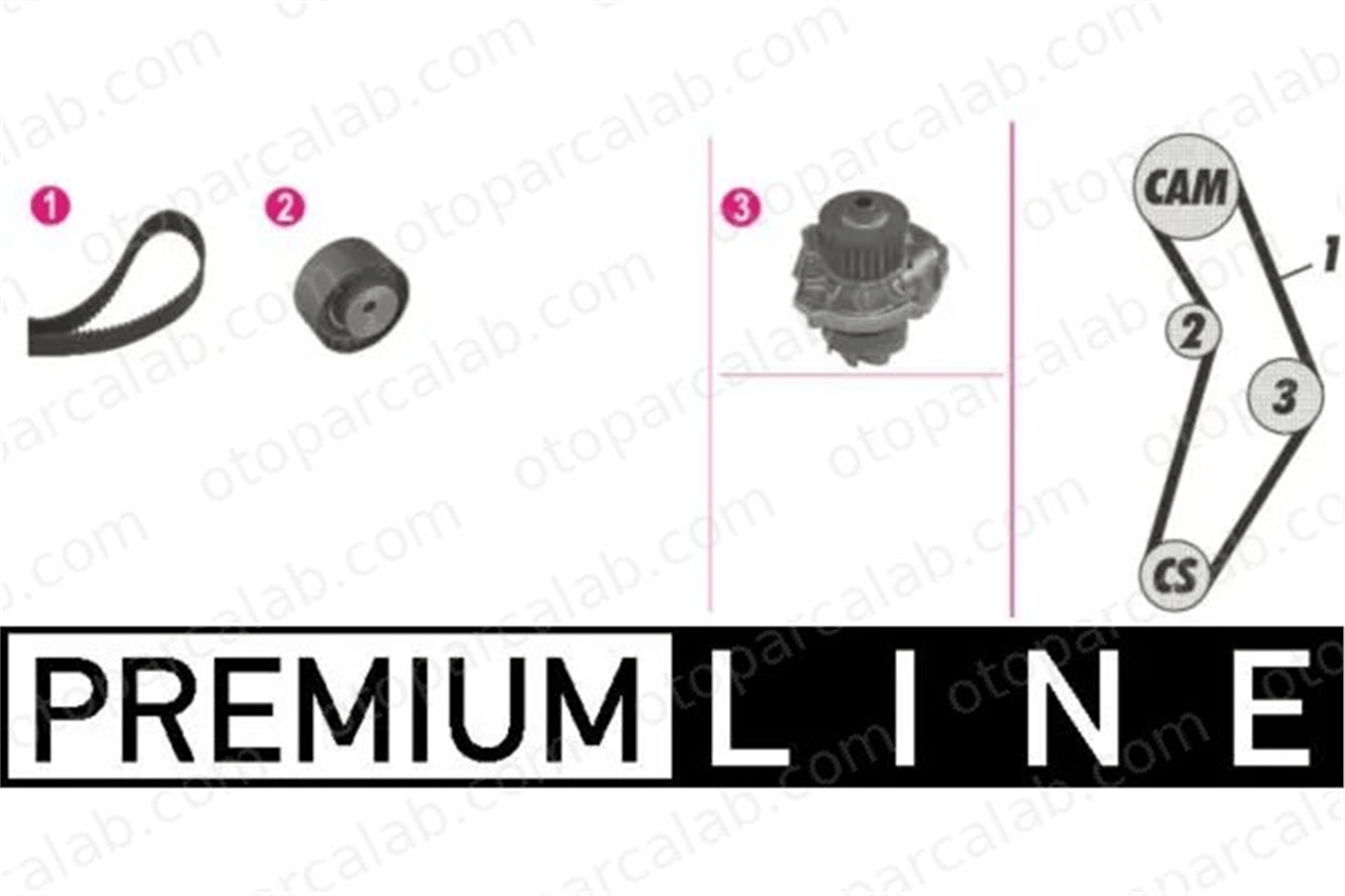 MAHLE CPK 87 000P Devirdaim Su Pompası ALFA ROMEO MITO ABARTH 500 / 595 / 695 73503128 46520401