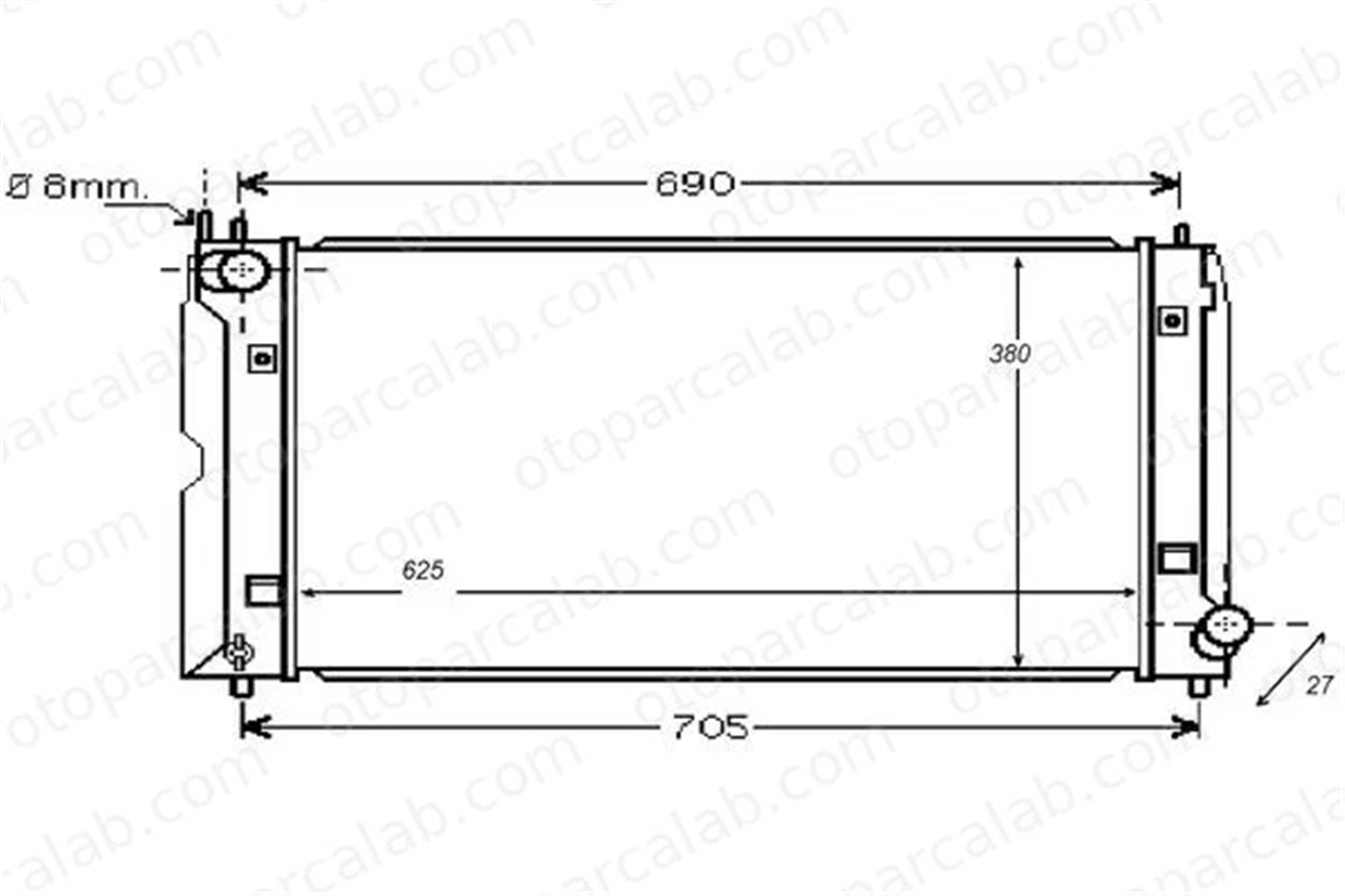 MAHLE CR 1079 000S Su Radyatörü TOYOTA COROLLA COROLLA Sedan 52090365 164000N030