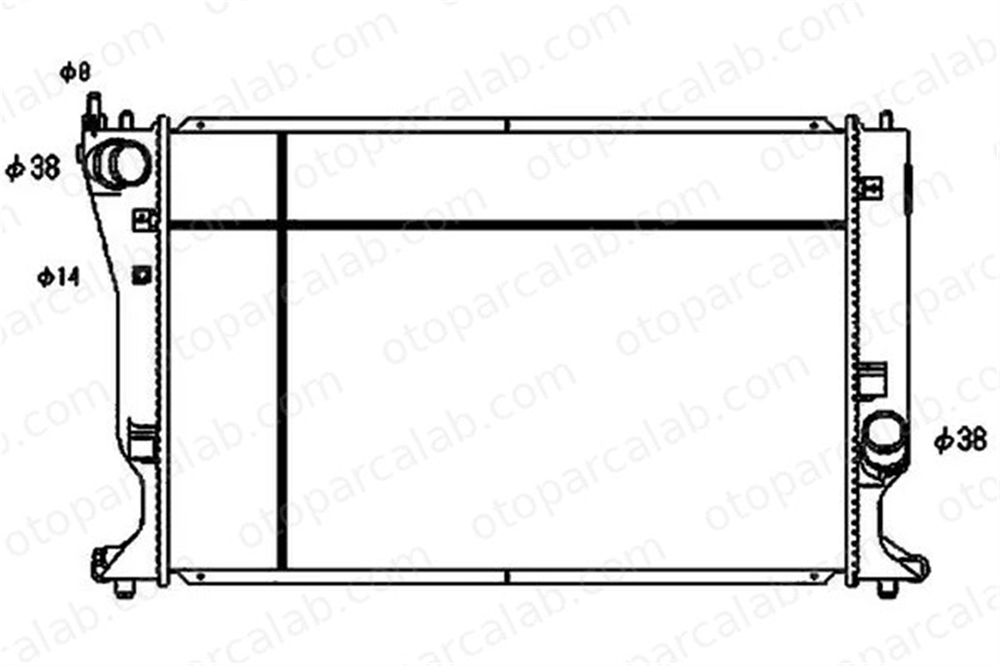 MAHLE CR 1080 000S Su Radyatörü TOYOTA AVENSIS Sedan AVENSIS Station wagon 2140000Q0D 164000R011